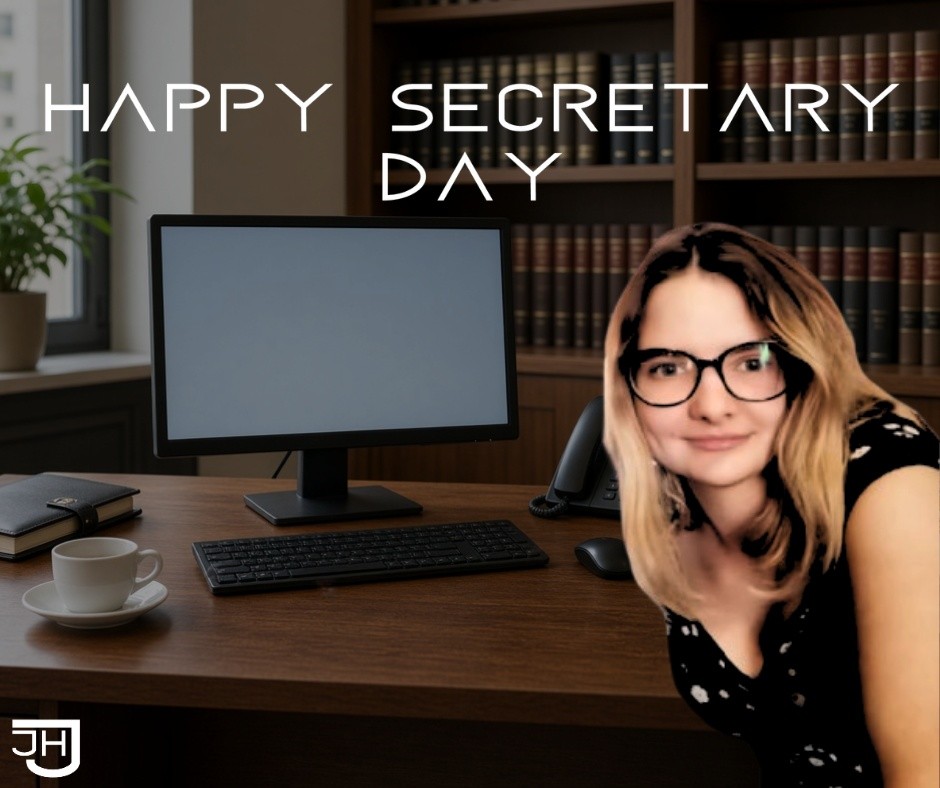 Lawyers argue. Judges rule.
But our secretaries? They keep the whole firm from turning into a crime scene of missing files and forgotten deadlines.
Happy Secretary’s Day — we couldn’t function without you!
#SecretarysDay #AdministrativeProfessionalsDay #JHJAttorneysInc