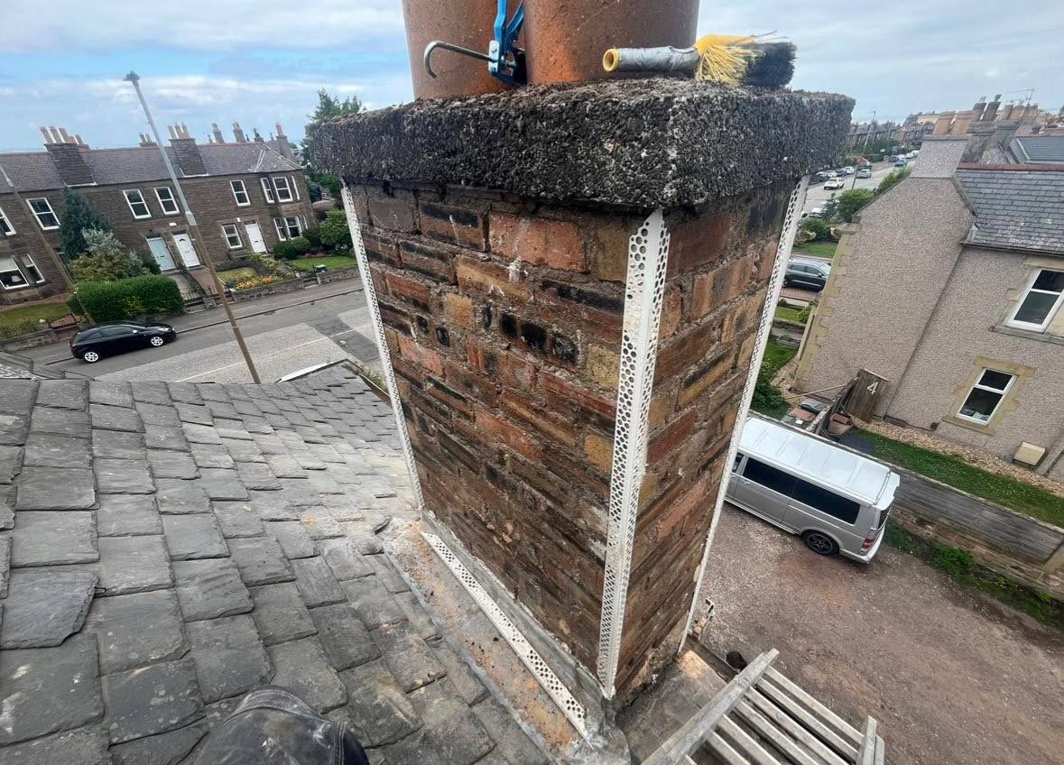 Chimney rendered — Edinburgh
