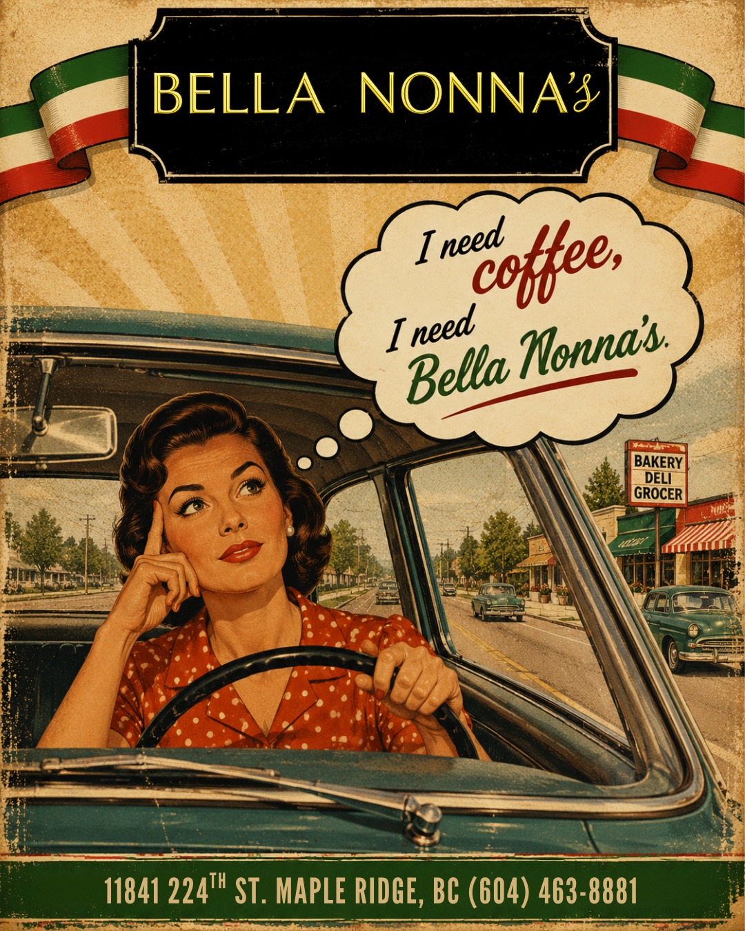 ☕🥐 IT’S ONE OF THOSE DAYS… 🇮🇹
You got out the door, started the day, tackled the first few things on your list… and then it hits you.
You haven’t had a good cup of coffee — and you could really use a little something to go with it. 😋
You could keep pushing through the day…
Or you could make a quick stop at Bella Nonna’s.
Grab a fresh takeout coffee, choose something delicious from the bakery case, and give yourself a few minutes to enjoy one of life’s simple pleasures.
☕ Fresh Coffee
🥐 Fresh Pastries
🍪 Cookies & Bakery Treats
🍰 Cakes & Something Sweet
🥖 Fresh Baking waiting for you
Sometimes the problem isn’t complicated.
You just need a good coffee and a great pastry.
Luckily, Bella Nonna’s has the solution. ❤️🇮🇹
Stop by today and treat yourself — you’ve still got the rest of the week ahead of you!
Bon Appetito! 😋
Warm regards,
The Bella Nonna’s Team💪
#BellaNonnas #MapleRidge #MapleRidgeBC #CoffeeAndPastry #CoffeeBreak #FreshPastries #ItalianBakery #FreshBaked