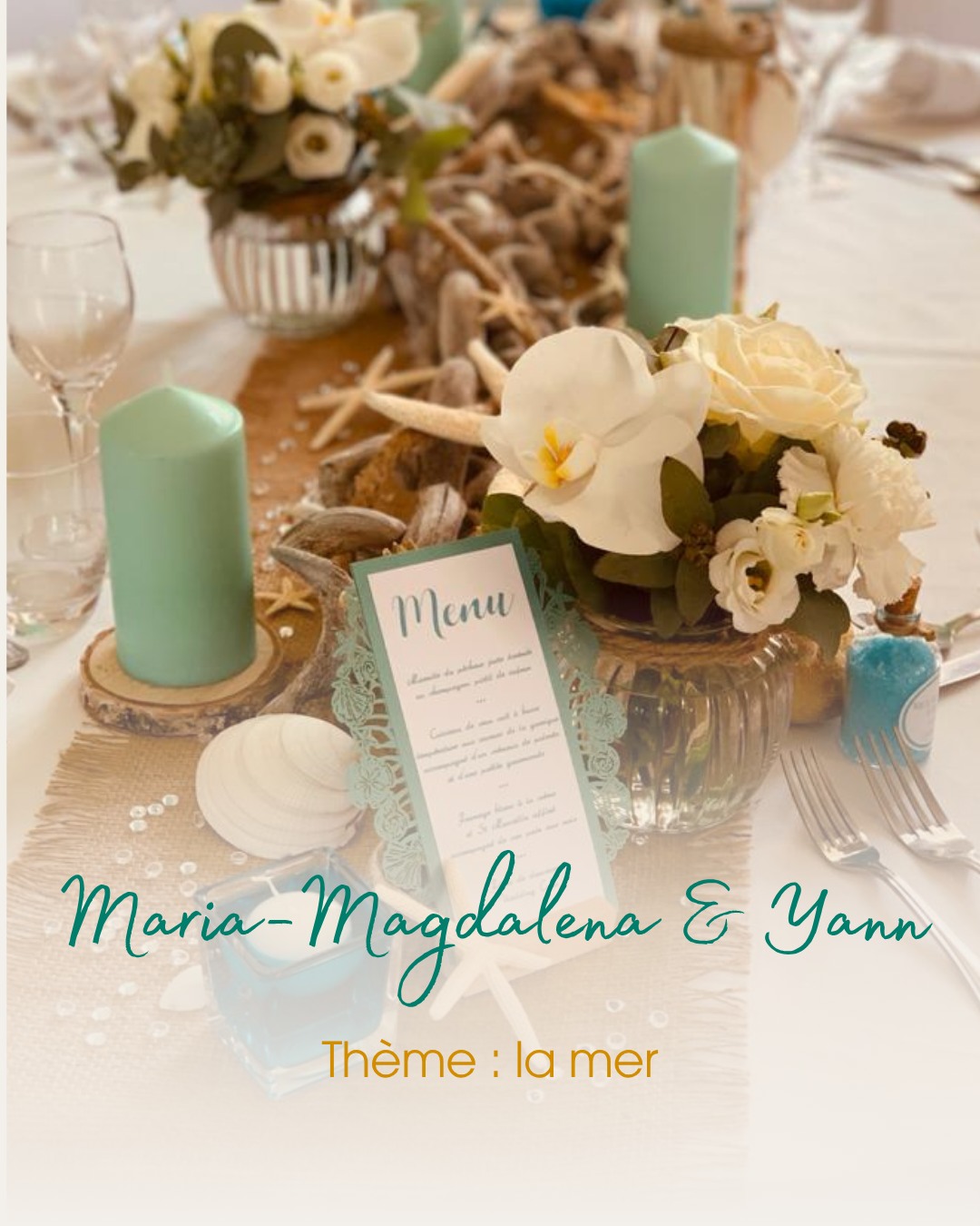 "Un coup de foudre immédiat."
C'est comme ça que Magdalena décrit sa découverte d'Atelier Onze Juillet. Et la suite a été à la hauteur.
Un mariage sur le thème de la mer. Du bleu turquoise, des choses originales, un univers qu'on a poussé jusqu'au bout. Papeterie, décoration, chaque détail pensé pour transporter les invités au bord de l'eau.
⭐⭐⭐⭐⭐
« Raffinée et perfectionniste, sa décoration a été parfaite. Les photos parlent d'elles-mêmes. Merci infiniment pour cette magnifique journée. »
Ce genre de retour, c'est exactement pour ça que je fais ce métier. Merci à vous deux 🤍
Parlez-nous de votre projet mariage en DM et on vous répond ! 💌
#fairepartmariage #mariage2027 #papeteriemariage #inspirationmariage #fairepart