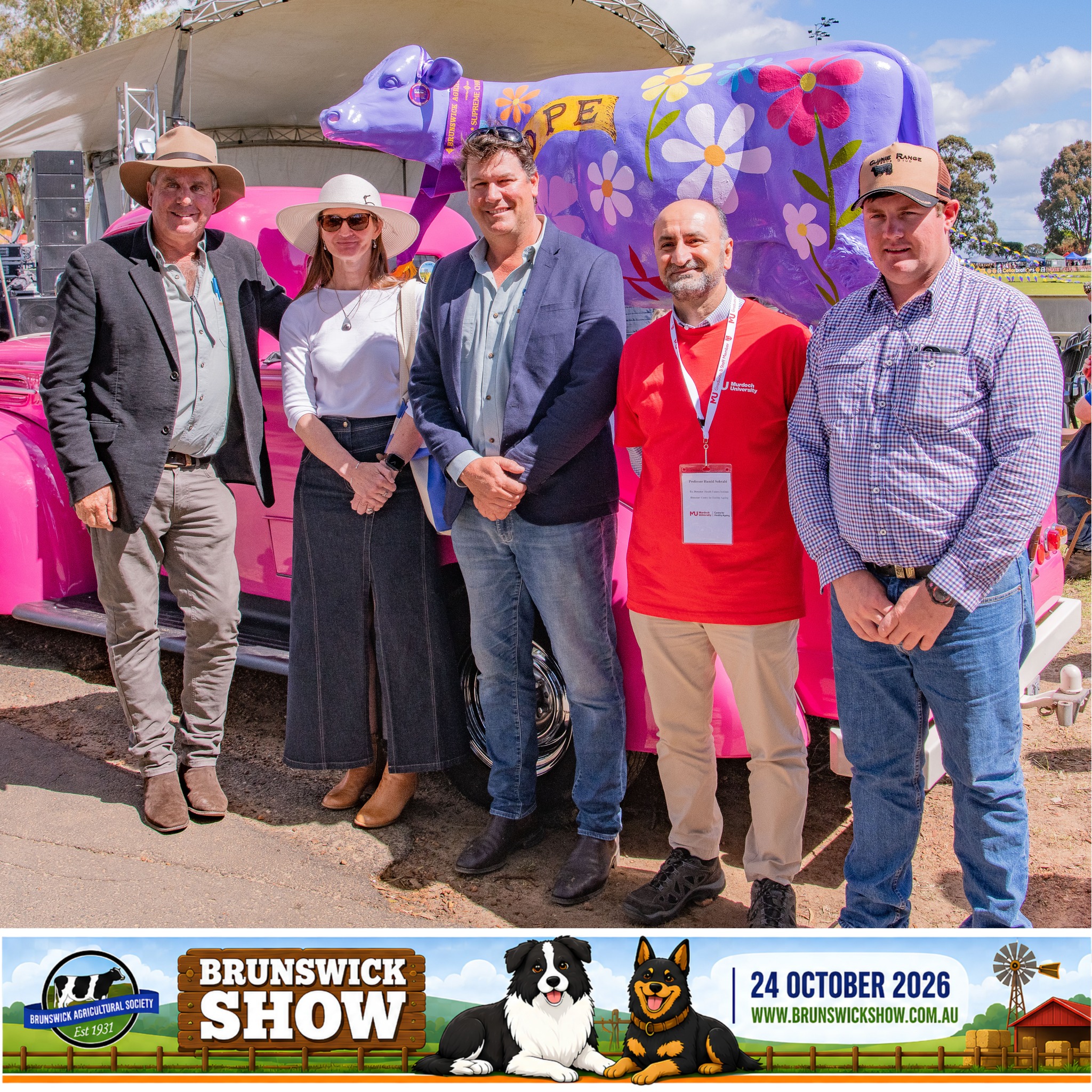 Say hello to one of our favourite Show Day faces, Clarabelle! Brunswick Show is about community, connection and supporting great causes close to home. ๐๐
๐ BRUNSWICK SHOW 2026
๐ Brunswick Show Grounds
๐
Saturday 24 October 2026
๐๏ธ Info + Tickets: www.brunswickshow.com.au