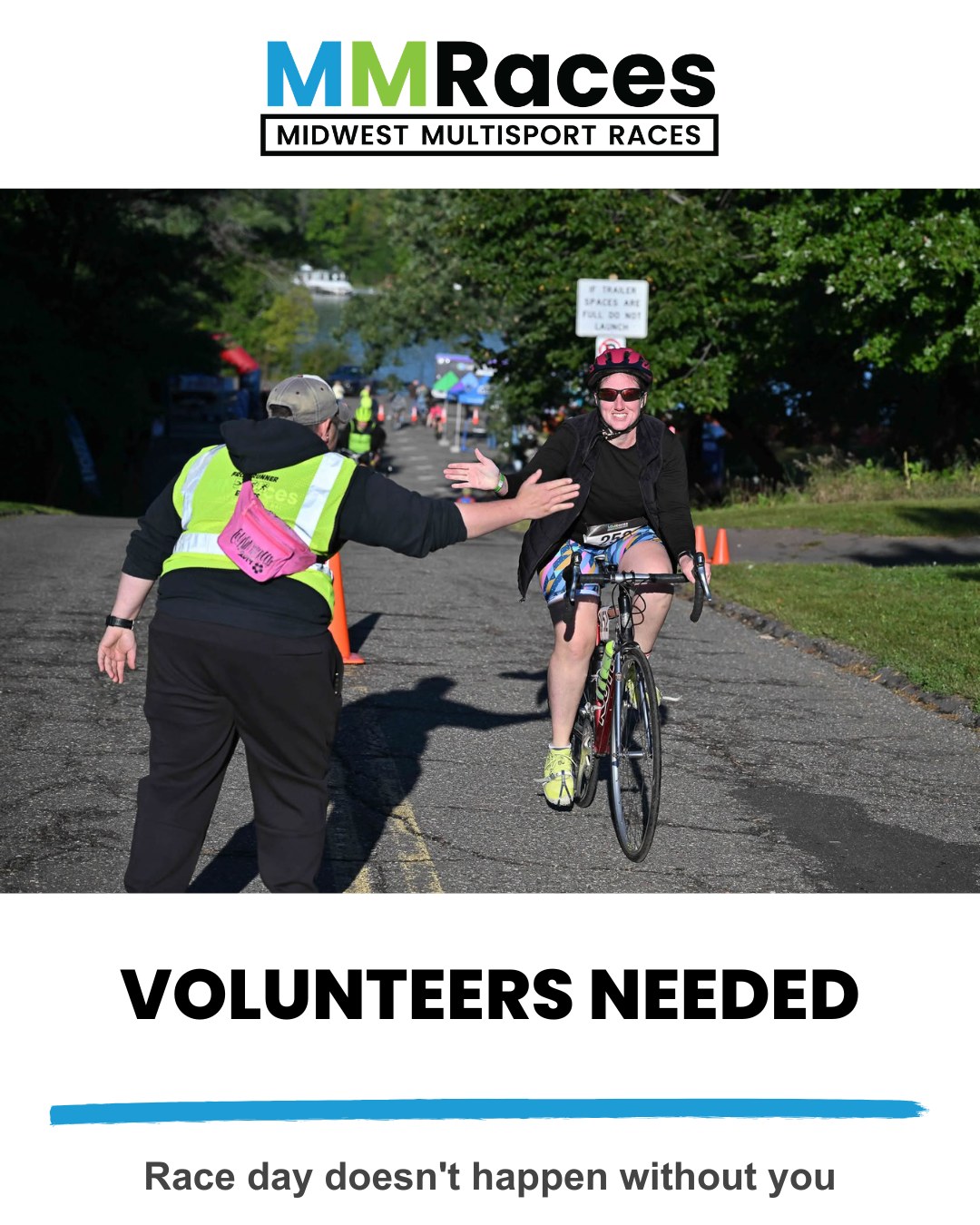 Thinking about volunteering? This is your weekend.
We still need hands at the Square Lake 70.3 on Saturday. A few hours at an aid station or the finish line, and you get the best seat in the house.
No experience needed. We will show you everything.
Email Judi@mmraces.com to sign up!