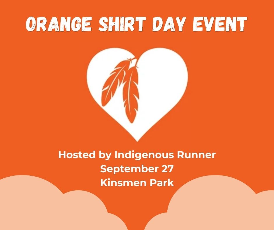 🧡 Every child matters. Every. Single. One.
Join us in honouring residential school survivors and the children who never came home at this year's Orange Shirt Day event hosted by Indigenous Runner at Kinsmen Park.
This is a meaningful and welcoming event for the whole community — whether you walk, run, or just come to show up and stand together. 🙏
Three ways to participate:
🏃 10km Run & Walk
🚶 5km Run & Walk
👧 2.15km Kids & Elder Run & Walk
And as a special gift to attendees, Root for Trees is offering free native trees, shrubs, and wildflowers to take home — a beautiful way to connect with the land and carry something living from the day forward. 🌱 Planting instructions provided, with options to plant in your own backyard or at a designated city site.
📅 Sunday, September 27
⏰ Noon – 4:00 PM
📍 Kinsmen Park
Registration and full details at indigenousrunner.com
Wear your orange. Bring your family. Come as you are. 🧡