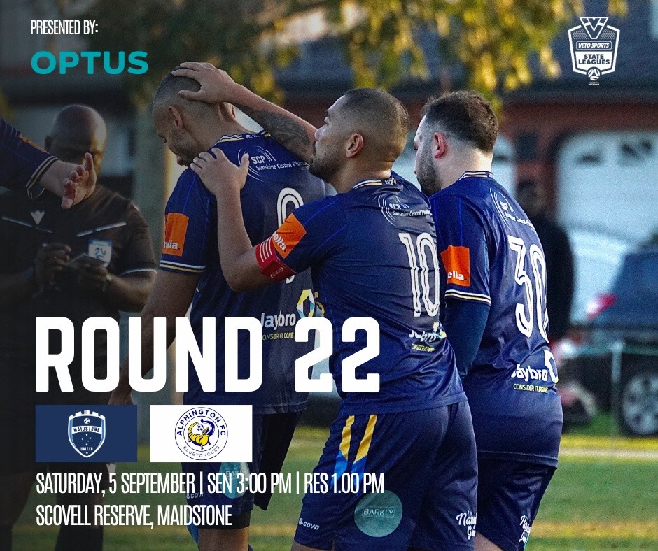 THE LAST HOME GAME 🏠⚽
Get down and help us celebrate a remarkable season as we mark our first-ever State League promotion!
It’s been an incredible year for the club, and we’d love to see our members, families, supporters and the wider Maidstone community there for one final home game.
Come down, get behind the team and celebrate this historic achievement with us! 💙💛