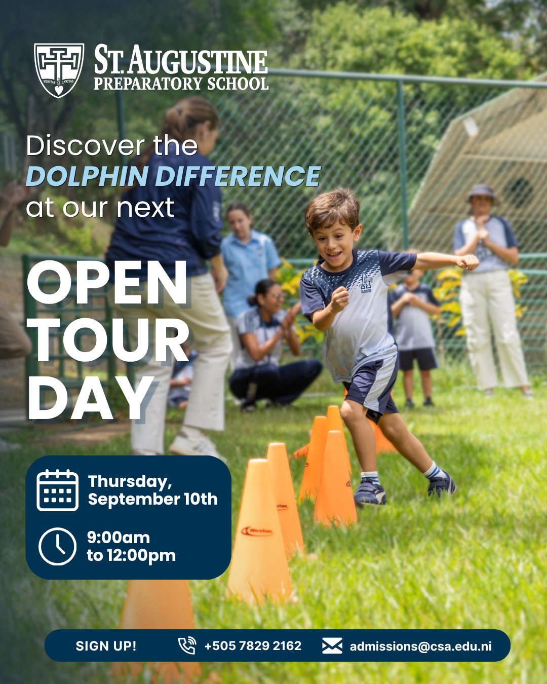 Discover the Dolphin Difference at St. Augustine Preparatory School! 🐬
Join our next Open Tour Day on Thursday, September 10th by signing up at the link in our bio @staugustineprepschool
We're the only school in Nicaragua to:
🔹 Implement the Core Knowledge Sequence (PK-3 to 8th grade) for a solid academic foundation
🔹 Hold the highest accreditation (ACE Learning) from the New England Association of Schools and Colleges (NEASC)
Come see how our academics and extracurriculars set our students up for success.
--
¡Descubre the Dolphin Difference en St. Augustine Preparatory School!
Únete a nuestro próximo Open Tour Day el jueves 10 de septiembre inscribiéndote en nuestro link tree @staugustineprepschool
Somos el único colegio en Nicaragua en:
🔹 Implementar Core Knowledge Sequence (PK-3 a 8vo grado) para una base académica sólida
🔹 Obtener la acreditación más alta (ACE Learning) de la New England Association of Schools and Colleges (NEASC)
Visítanos y conoce más acerca de cómo nuestros programas académicos y extracurriculares impulsan a nuestros alumnos al éxito.
#JoinThePod #GoDolphins #BuildingKnowledge #topacademicschool
