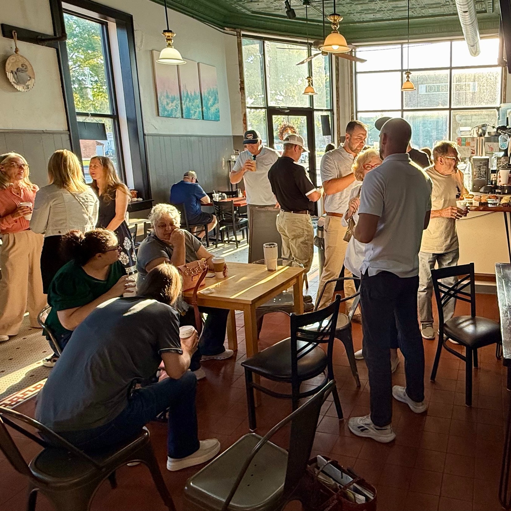 What a great way to start the morning! ☕️
Thank you to everyone who joined us for September's Rise & Shine Coffee. We had a fantastic turnout and enjoyed seeing so many Chamber members connect, catch up and build new relationships!
A special thank-you to Cornerstone Coffee for hosting and sponsoring this month’s gathering. We appreciate your hospitality and support of the Smithville business community!
#SmithvilleChamber #RiseAndShine #CornerstoneCoffee #CommunityConnections