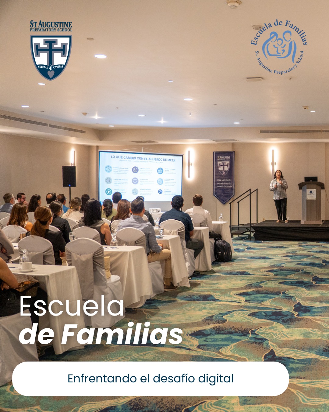 ¿Buscas consejos prácticos aplicables en el día a día de tu familia? La Escuela de Familias fue creada por el colegio como una herramienta que nos facilita aprender juntos y mejorar la crianza en el hogar.
¡Agradecemos al gran número de padres de familia que nuevamente llenaron la primera sesión de Escuela de Familias! Esta charla se trató sobre cómo enfrentar el desafío digital en las diferentes etapas de crecimiento de los hijos.
#EscueladeFamilias #GoDolphins #BuildingKnowledge #TopAcademicSchool