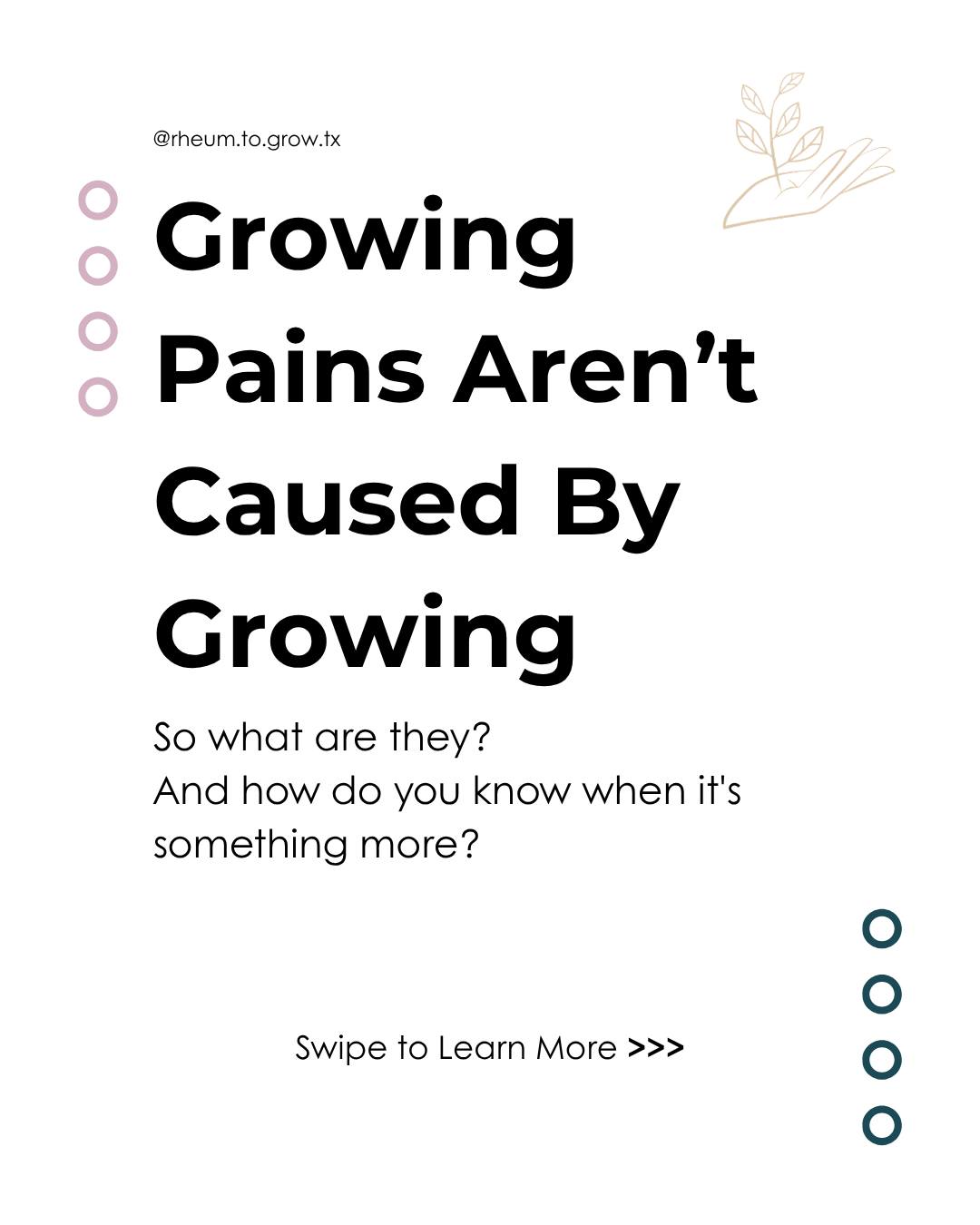 Here's something most parents have never been told.
Growing doesn't cause pain.
The term "growing pains" was coined by a French physician in the 1800s, and the assumption stuck. But we now know that bones grow too slowly, even during a growth spurt, to actually cause pain.
So what is it, then? And how do you tell it apart from something that isn't benign?
🦴 What "growing pains" actually are
In the pediatric literature, the more accurate term is benign nocturnal limb pain of childhood. It affects about 25 to 35% of kids between roughly ages 2 and 12.
Theories on the cause include muscle overuse from a normal active day, joint hypermobility, immature collagen in the tendons, vitamin D status, and individual pain sensitivity. Honestly, the medical field doesn't fully know.
What we DO know is the pattern. And the pattern is incredibly specific.
✅ Real benign nocturnal limb pain looks like this
👉 Late afternoon, evening, or nighttime pain (almost never daytime)
👉 Both legs (calves, thighs, behind the knees most often)
👉 Pain in muscles, not joints
👉 No swelling, redness, or warmth
👉 Resolves completely by morning
👉 No effect on activity the next day
👉 Often after a really active day
👉 Responds to massage, warmth, sometimes ibuprofen
If your child's pain fits ALL of these, you're likely dealing with the harmless version.
🚩 When it's NOT growing pains
These are the red flags that tell me something else is going on:
👉 Pain that's still there in the morning
👉 Morning stiffness that lasts 30 minutes or more
👉 Pain in one specific limb or joint (not both legs)
👉 Pain in a joint, not a muscle
👉 Visible swelling, warmth, or redness
👉 Limping or refusing to bear weight
👉 Fatigue, fevers, or weight loss
👉 Pain that's getting worse over time
👉 Activity limitations the next day
Any of these means it's worth looking deeper.
🔗 Link in bio.
✨ Comment "STACK" for my free guide, The Pyramid Stack 📐
#growingpains #JIA #pediatricrheumatology #autoimmunedisease #childhealth #parentadvocacy #earlydiagnosis #benignlimbpain #rheumtogrow