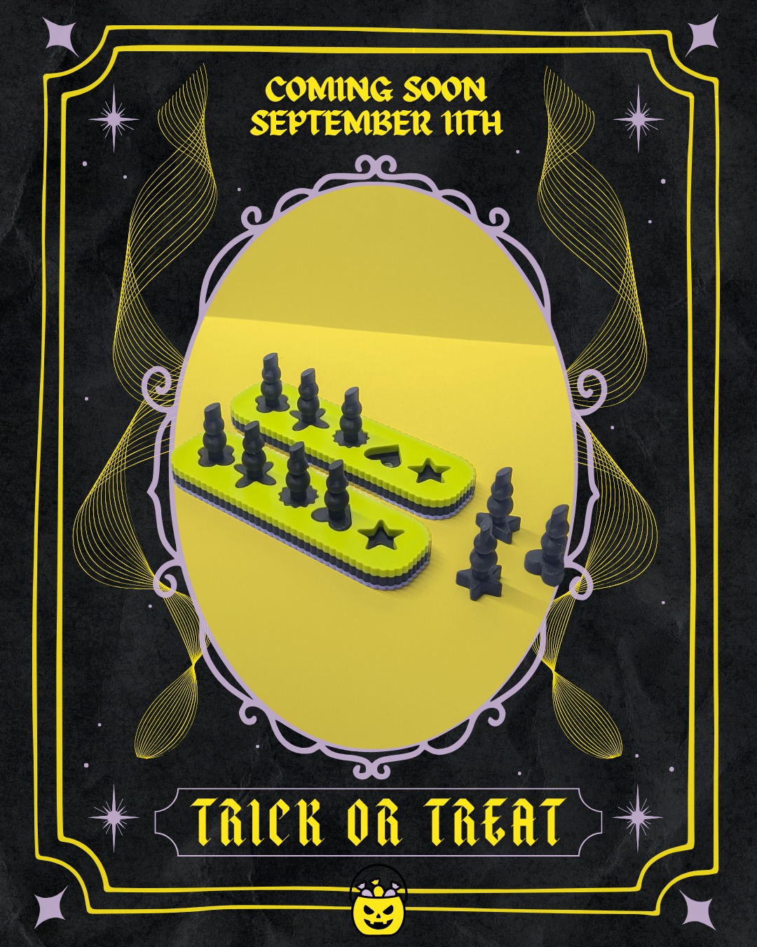 Spooky Stands: Trick or Treat 🍫
I mean, come on y'all... look at this color combo! 💚💜🖤 The bright green and purple with the black stands just scream Halloween to me and I am HERE for it. 👻🎃 My 2026 spooky nail stands are dropping next Friday, September 11th at 9am PST / 12pm EST, so mark your calendars!
I’ve got even more spooky stand goodness to show you before the big drop, so stay tuned. And as always, my DMs are open if you have any questions! 🖤
#playgrndpressons #playgrndnails #nailstand #pressonartist #trickortreat