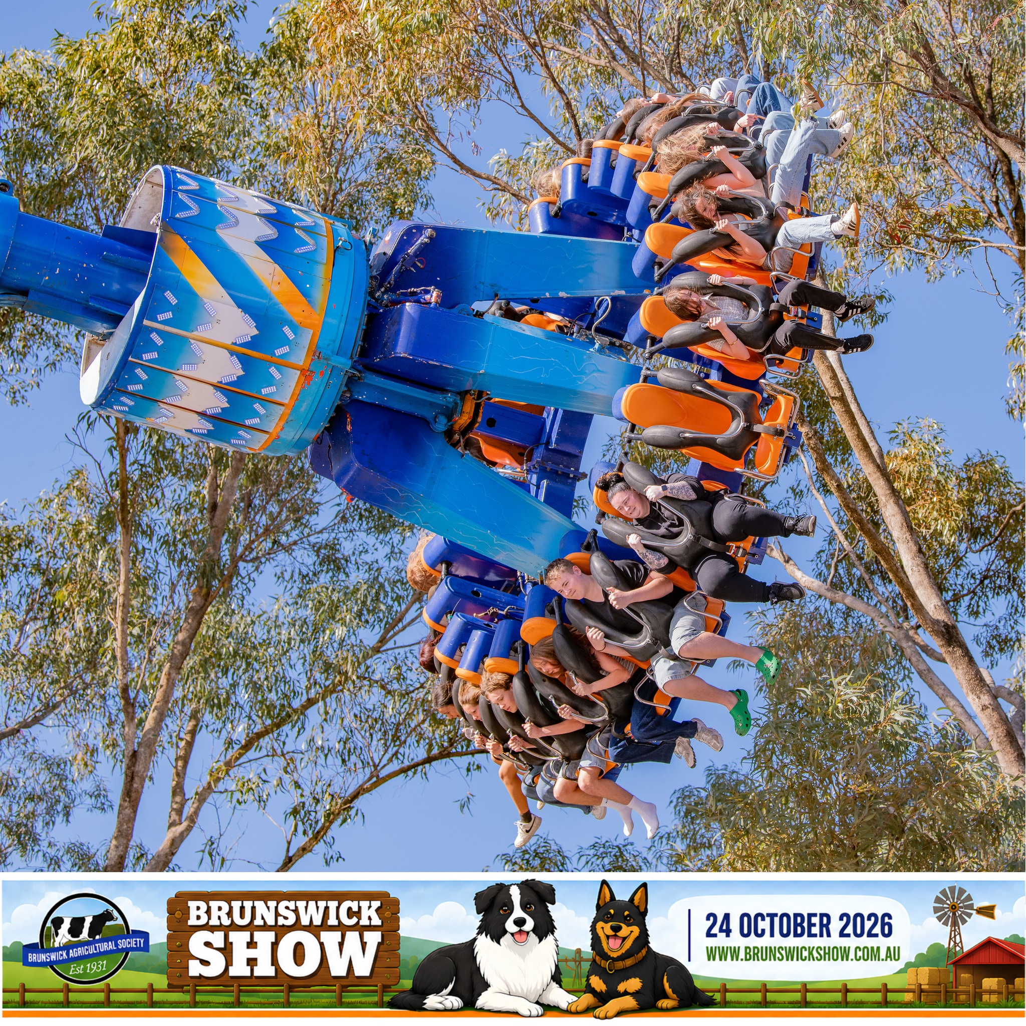 Ready for the rides? Sideshow Alley is bringing the colour, the laughs and the classic Show Day fun. ๐ก๐ข
๐ BRUNSWICK SHOW 2026
๐ Brunswick Show Grounds
๐
Saturday 24 October 2026
๐๏ธ Info + Tickets: www.brunswickshow.com.au