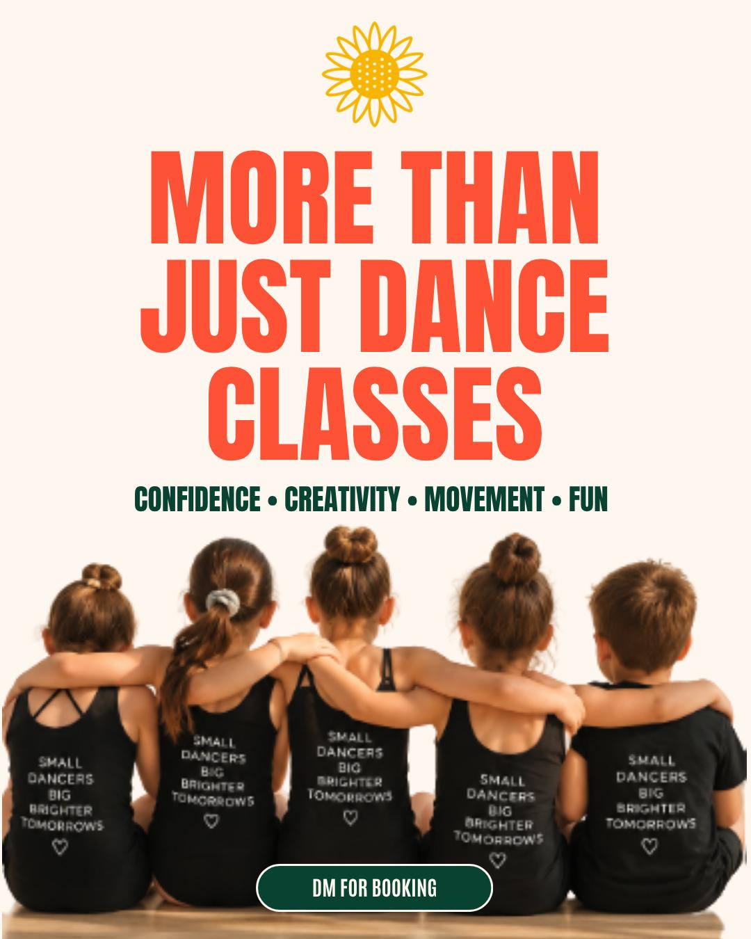 At SUN.FLOW Dance, we believe children should leave dance class feeling happier and more confident than when they walked in. ๐ป
Our classes combine dance foundations, choreography, musicality, creative movement, performance skills and lots of fun in a positive and encouraging environment.
Every child learns differently. Some arrive ready to dance in the front row; others need time to find their confidence. Both are welcome here. ๐
We celebrate progress rather than perfection and give children space to explore their individuality while developing real dance skills.
Expect music. Expect movement. Expect creativity. Expect a little controlled chaos sometimes. ๐ And most importantly, expect children to be encouraged to simply LOVE DANCE.
๐ Mosta, Malta
๐ง๐ง Children's Dance Classes
๐ป Beginners welcome
#dance #malta #sunflowdance #learn #bloom