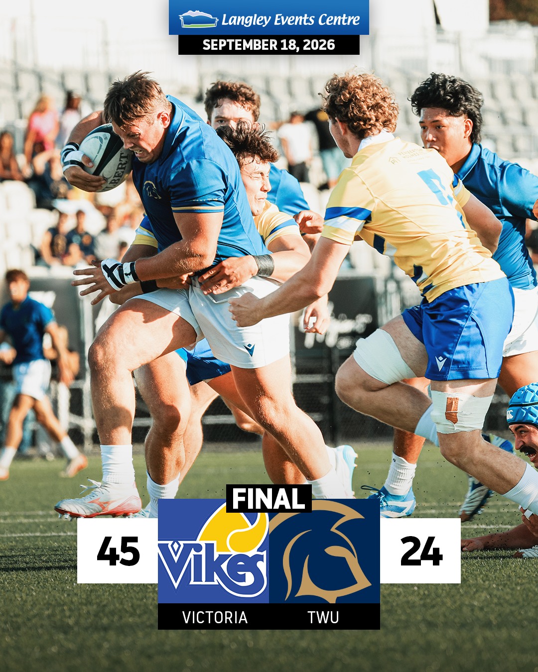 Final from the pitch.