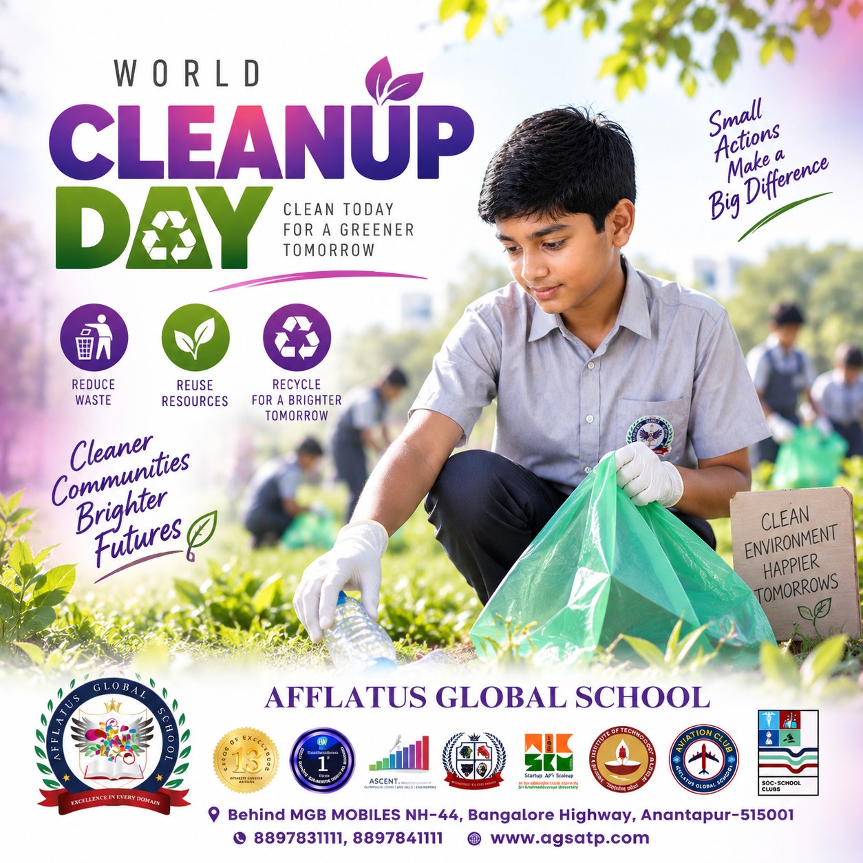 Together, we can make every corner cleaner and every tomorrow greener. Happy World Cleanup Day!
#WorldCleanupDay #CleanAndGreen #GreenTomorrow #CleanCommunity