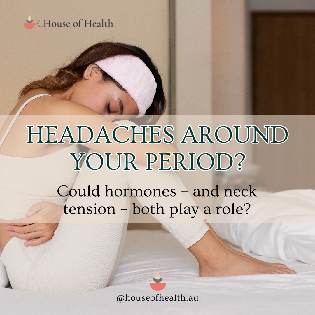 Headaches around your period? Your hormones may be playing a role. 🌿
If headaches or migraines regularly appear just before or during your period, they may be linked to the natural drop in oestrogen that occurs around menstruation.
Menstrual migraine can feel more intense, last longer and may be accompanied by:
• Throbbing pain, often on one side
• Nausea or vomiting
• Sensitivity to light or sound
• Neck pain or stiffness
• Visual disturbances or aura
Can chiropractic care help?
Chiropractic care cannot change the hormonal cause of menstrual migraine or guarantee that migraines will disappear. However, it may provide additional support when headaches are accompanied by neck stiffness, reduced neck movement, muscle tension or pain originating from the neck.
Depending on your individual needs, care may include gentle joint mobilisation, soft-tissue techniques, appropriate adjustments, exercise and advice about posture and daily habits.
Helpful steps you can try:
🌿 Keep a headache and menstrual-cycle diary
🌿 Stay hydrated and avoid skipping meals
🌿 Maintain a consistent sleep routine
🌿 Take regular breaks from screens and prolonged postures
🌿 Speak with your GP about frequent or disabling migraines
🌿 Consider a chiropractic assessment if neck tension or discomfort accompanies your headaches
Migraine is a complex neurological condition, so the most helpful approach may involve working with your GP and other qualified healthcare practitioners—not relying on one treatment alone.
If headaches are interrupting your work, family time or daily activities, you deserve support. Book a chiropractic assessment to explore whether tension or reduced movement in your neck may be contributing to your symptoms. 💗
Seek urgent medical attention for a sudden, extremely severe headache or a headache accompanied by weakness, confusion, fainting, neck stiffness, or new speech or vision changes.
#migraineawareness #menstrualmigraine #HeadacheSupport #headachesupport #chiropracticcare #womenshealth #HormonalHealth #NeckPainRelief #neckpainrelief #mooneeponds #maryboroughvic #houseofhealthclinic #chiro #chiropractic #chiropractor #Chiropractor