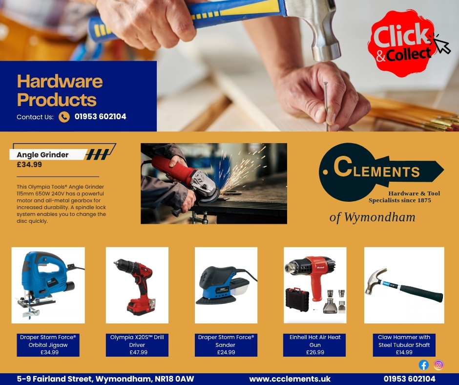 Come in store to check out our full range of hardware products.
We'd be happy to see you and to share out advice with you.