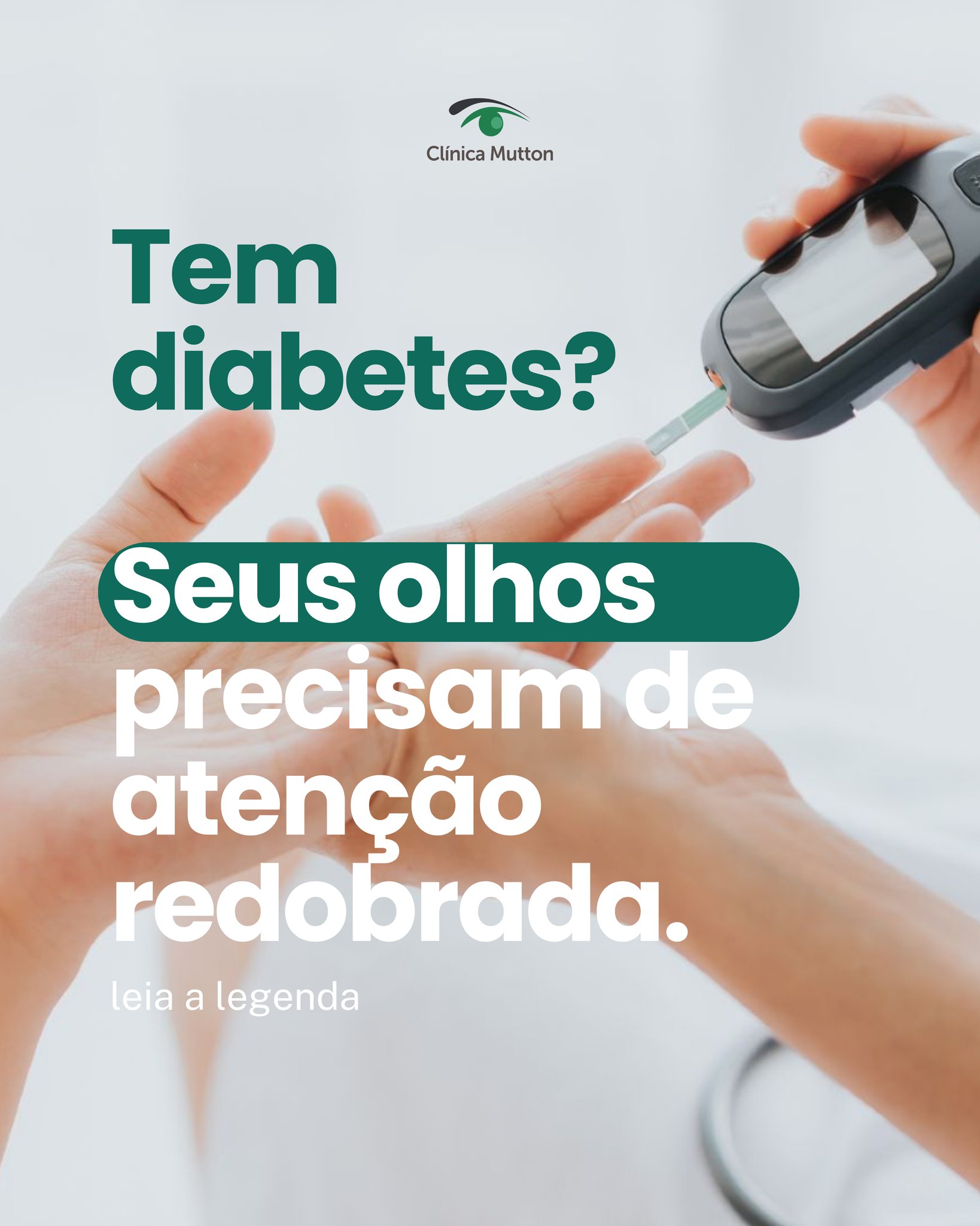 O diabetes afeta os vasos sanguíneos do corpo inteiro — e os olhos não ficam de fora. A retinopatia diabética é uma das principais causas de perda de visão no mundo, e acontece quando os vasos da retina são danificados pelo excesso de glicose no sangue. 👁️
O problema mais sério é que ela não dói e quase não dá sintomas no início. Quando a visão começa a piorar, a doença já pode estar em estágio avançado.
Quem tem diabetes precisa de avaliação oftalmológica pelo menos uma vez por ano — independente de estar enxergando bem. O diagnóstico precoce é o que evita danos irreversíveis. 💙
📍 Agende sua avaliação pelo link na bio.
Dr. Fernando Mutton
CRM SP 80399
RQE 20279
Dr. Gabriel Mutton
CRM 264060
—
#retinopatiadiabética #diabetes #saúdeocular #oftalmologista #oftalmologiamutton