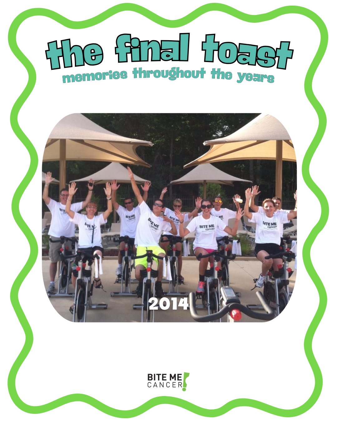 This fun group was part of a large fundraiser that was held at Lifetime Fitness in Reston, VA. Nikki had a lung biopsy 2 days earlier, and then she was surprised by extended family in this photo (uncles, aunt, cousins, etc.) who drove down from upstate NY to support her and attend this event!💚💚