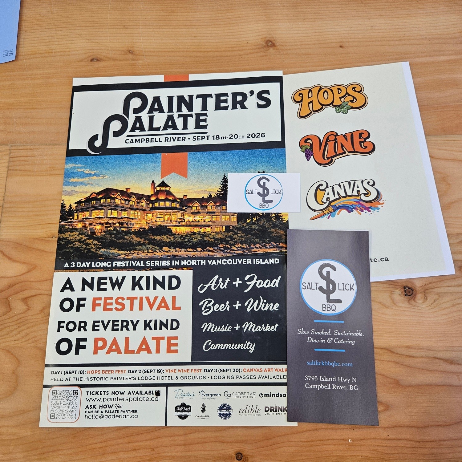 We're honored to be cooking at the brand new Painters Palate Festival this weekend at Painters Lodge! 🔥
And don't worry — we're not going anywhere. Salt Lick BBQ is still open all weekend, serving our regular menu whether you take it to go or dine in. Come see us!
📍 3795 Island Hwy N, Campbell River, BC
🕐 Wed–Sun, 11am–6:30ish pm
#SaltLickBBQ #CampbellRiver #VancouverIsland #WoodSmoked #BBQLife #ShopLocalCR #painerspalate #painterlodge