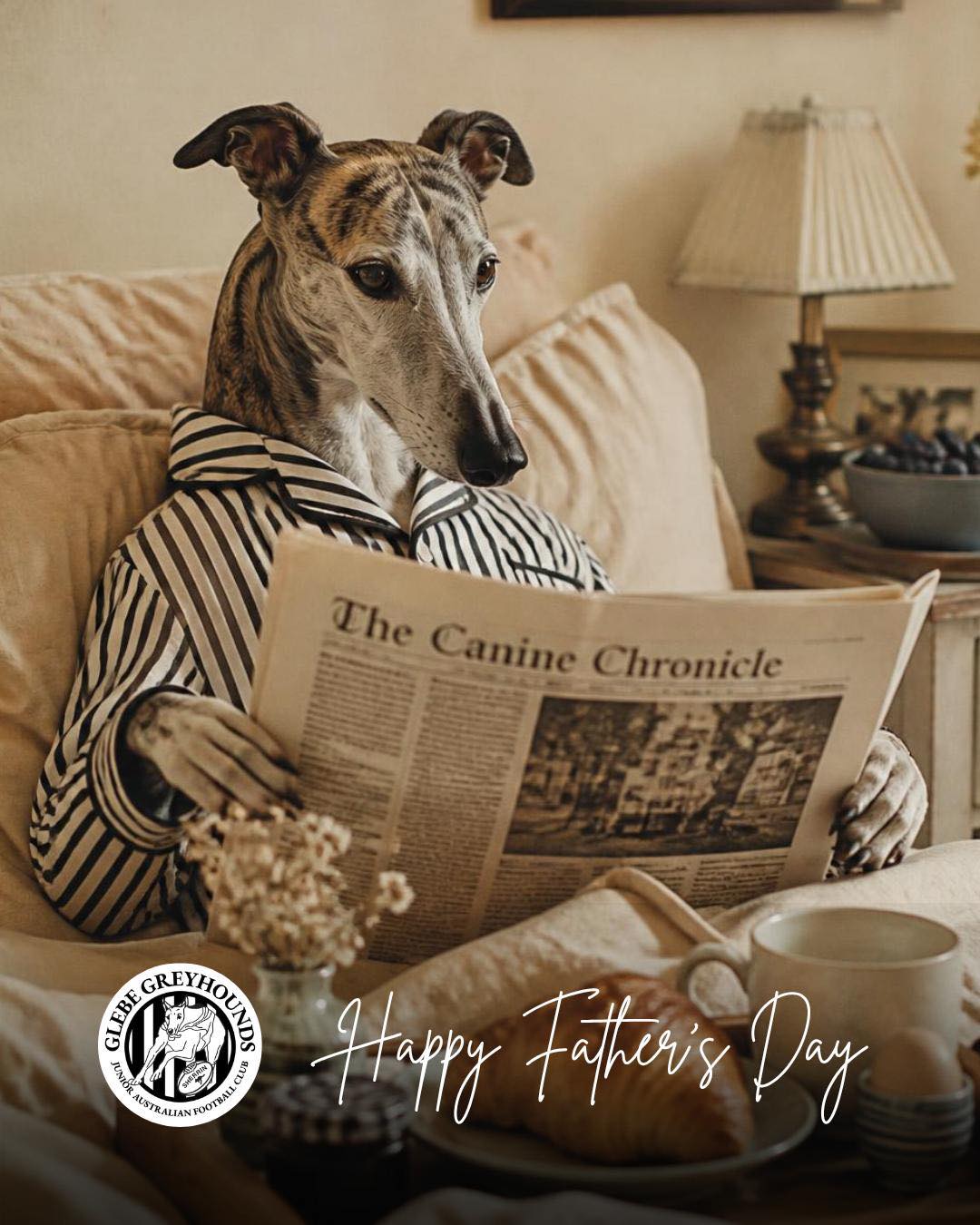 Happy Father’s Day!
To the dads, grandpas, uncles, brothers, and all the other awesome people that help make our footy club and community so special - THANK YOU.
Whether you’re off to watch one of our teams in play in their grand finals (good luck!)… or are simply enjoying a cup of tea in bed… we hope you have a great day.
Carna Greyhounds and Bloodhounds 🐾