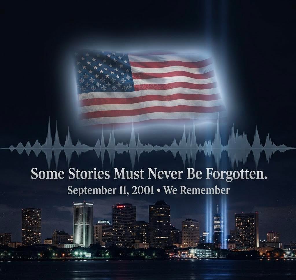 🇺🇸 Some stories must never be forgotten.
Today, the New Orleans Paranormal Society remembers the lives lost, honors the heroes who stepped forward, and stands with the families and communities forever changed by September 11, 2001. 🕯️
We remember. We honor. We will never forget. 🇺🇸
#NeverForget #September11 #911Memorial #WeRemember #NewOrleansParanormalSociety #PatriotDay