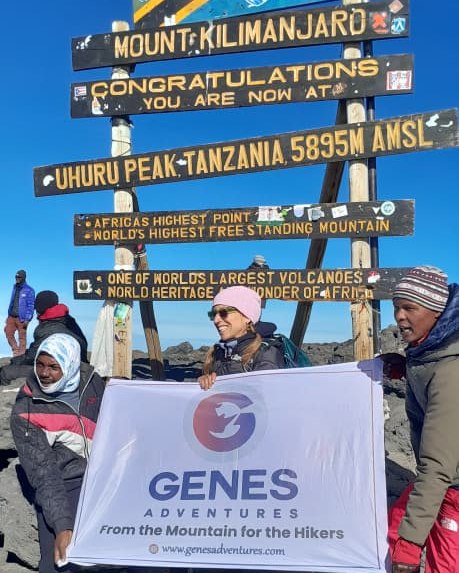 She did it! 🏔️💪🏾
Our amazing guest @rachaelogorman | Rachael has reached Uhuru Peak — the highest point in Africa at 5,895 metres — one day earlier than originally planned!
What an incredible achievement and what a champion she is! We are extremely proud of you, Rachael. Congratulations from the entire Genes Adventures team! 🎉🇹🇿
#GenesAdventures #UhuruPeak #MountKilimanjaro #KilimanjaroSummit #RoofOfAfrica