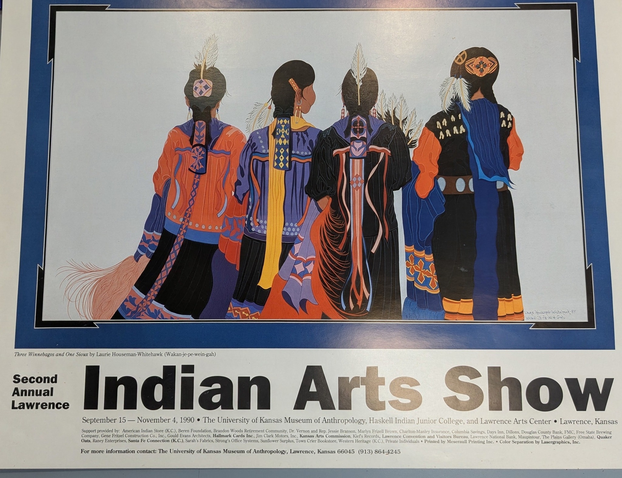 A donation that we received this afternoon felt especially timely with the Haskell Indian Art Market coming up this weekend!