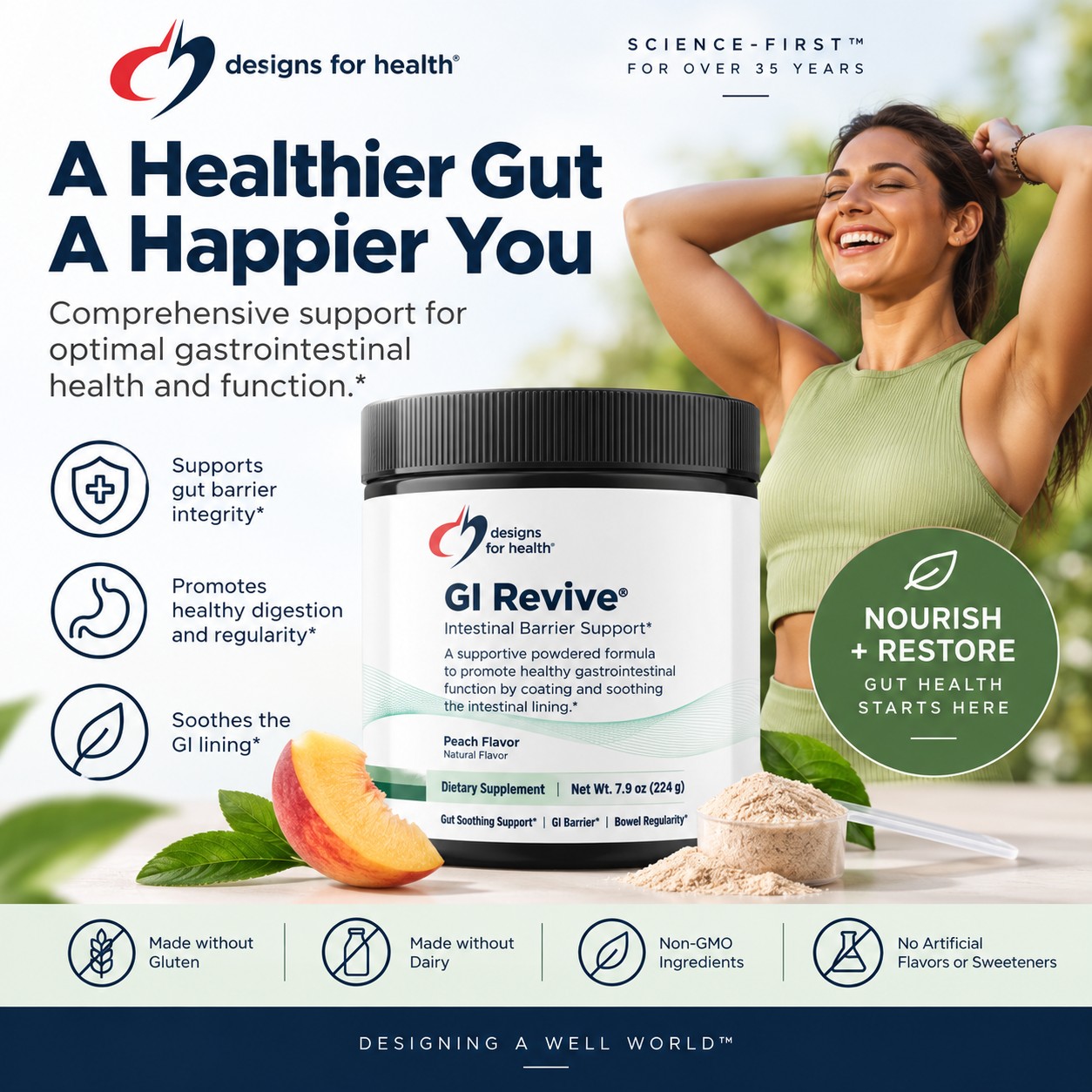 Supplement Spotlight: GI Revive® 🌿
Looking for a little extra support for your gut? GI Revive® is one of our go-to supplements when building a gut health protocol.
This comprehensive 15-in-1 formula combines amino acids, botanicals, and minerals to help nourish and support the intestinal lining and gut barrier while promoting healthy gastrointestinal function.
GI Revive® may help support:
• Gut barrier integrity
• Healthy GI function & bowel regularity
• A healthy inflammatory response in the gut
• The GI mucosal lining
• Occasional gas & bloating
With ingredients like glutamine, zinc L-carnosine, DGL, aloe, slippery elm, marshmallow, chamomile, quercetin, and more, it’s easy to see why this is a favorite in our gut health protocols.
Gut health isn’t one-size-fits-all. Not sure where to start? We can help create a plan based on your individual needs and goals.
📍 Lakes Area IV Wellness & Aesthetics
📲 Call or text 218-454-5248
#GutHealth #GIRevive #FunctionalMedicine #DigestiveHealth #GutBarrier #SupplementSpotlight #LakesAreaIVWellness #BrainerdMN #DesignsForHealth