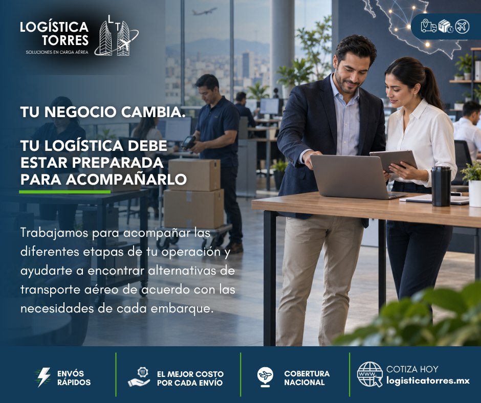 📈📦 Tu negocio cambia. Tu logística debe estar preparada para acompañarlo.
A medida que una empresa crece, también cambian sus necesidades: aumenta la mercancía, aparecen nuevos destinos y los tiempos de operación se vuelven cada vez más importantes.
En Logística Torres trabajamos para acompañar las diferentes etapas de tu operación y ayudarte a encontrar alternativas de transporte aéreo de acuerdo con las necesidades de cada embarque.
✈️ Soluciones de transporte aéreo
📦 Embarques de diferentes características
🇲🇽 Alternativas hacia diferentes destinos nacionales
📍 Seguimiento operativo
🤝 Atención personalizada
No se trata solamente de resolver el envío de hoy.
Se trata de contar con un aliado logístico que pueda seguir acompañándote cuando mañana tu operación sea más grande.
🚀 Tu empresa tiene planes de crecer. Haz que tu logística también esté preparada.
📩 Cuéntanos sobre tu operación y descubre cómo Logística Torres puede ayudarte a mantener tu mercancía en movimiento.
.
.
.
.
#LogísticaTorres #CargaAérea #CrecimientoEmpresarial #Logística #TransporteAéreo #Empresas #SolucionesLogísticas #CadenaDeSuministro #México #tucargasegura #tucargasegurayatiempo #logistica #volariscargo #logisticaytransporte #SomosLogisticaTorres #enviosnacionales