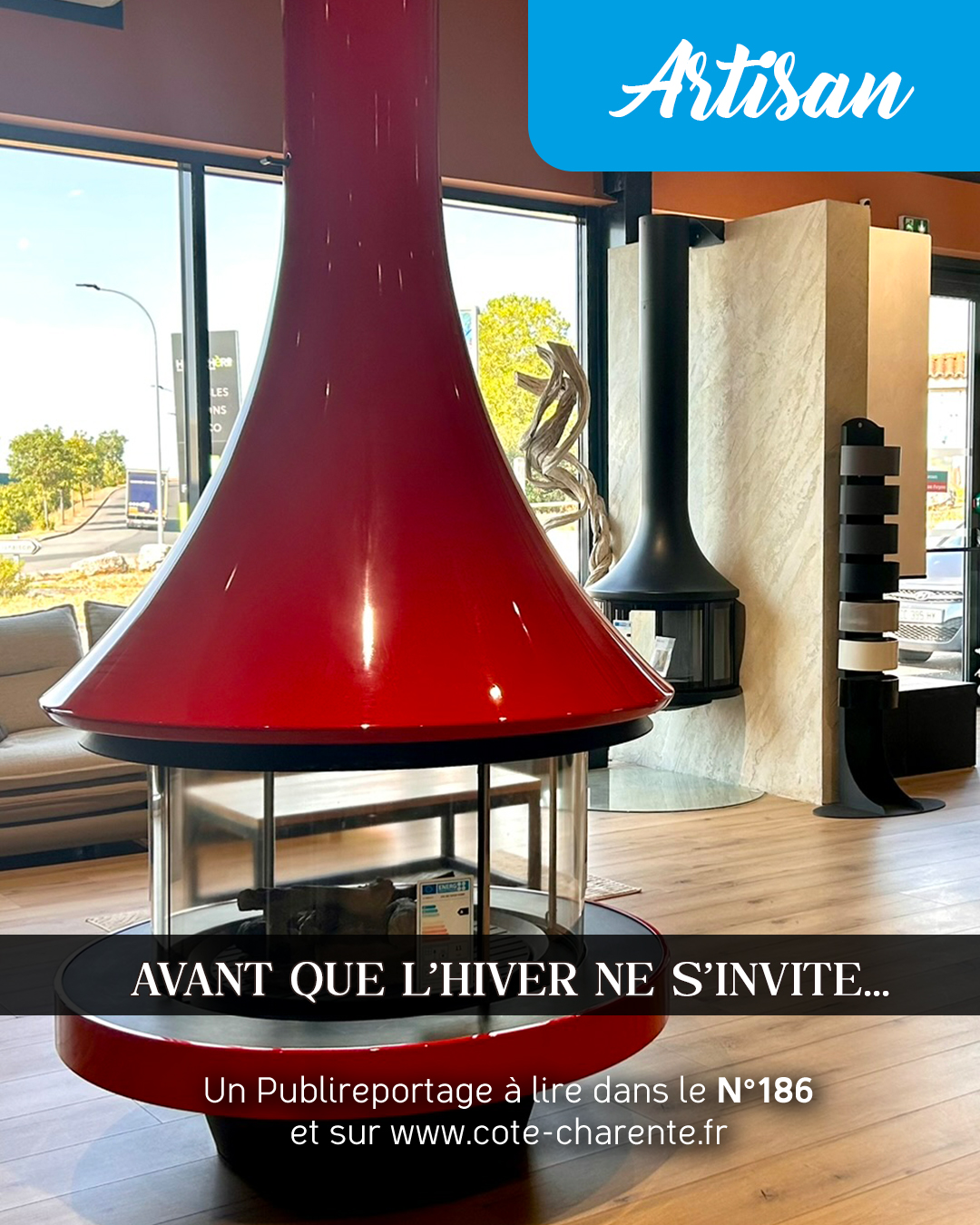 🔥 NOUVEAU PUBLIREPORTAGE – CÔTÉ CHARENTE N°186
L’hiver approche… et quoi de mieux qu’un intérieur chaleureux pour profiter pleinement des journées plus fraîches ? 🏡✨
Dans ce nouveau numéro de Côté Charente, découvrez notre publireportage « AUTOUR DU FEU, AVANT QUE L’HIVER NE S’INVITE ».
🪵 Poêle à bois, poêle à granulés, cheminée… Le chauffage au bois séduit par son confort, sa chaleur et son ambiance unique. Découvrez les solutions, les conseils et le savoir-faire de professionnels pour préparer votre maison avant l’arrivée de l’hiver.
📖 À découvrir dans le magazine Côté Charente N°186 – Septembre 2026
💻 Également disponible en ligne sur notre site !
👉 Lire le publireportage en ligne sur www.cote-charente.fr/actu
#CôtéCharente #CôtéCharente186 #Septembre2026 #AutourDuFeu #ChauffageAuBois #PoêleÀBois #PoêleÀGranulés #Cheminée #Habitat #Maison #Confort #Hiver #Charente #Angoulême #SavoirFaireLocal #Publireportage