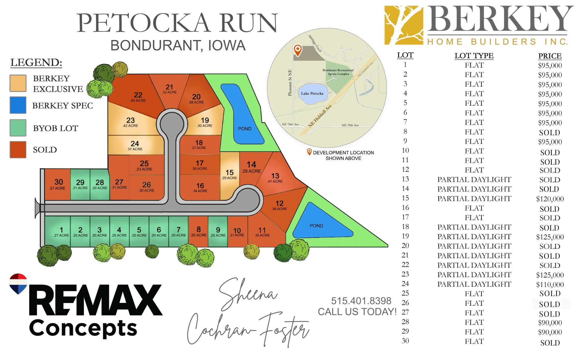 🏡 THE MOMENTUM IS BUILDING AT PETOCKA RUN! 🏡
More homes and lots are SOLD, and this incredible community is really starting to take shape! 👀
If you’ve been waiting for the right opportunity to build your dream home, now is the time to take a look at Petocka Run.
✨ Beautiful new construction
🌳 Private lake community
🏡 Spacious lots
📍 A peaceful setting with the convenience of being close to everything you need
There’s something pretty exciting about watching a neighborhood go from a vision to a community — and Petocka Run is well on its way.
Don’t wait until the lot you’ve been eyeing is gone. Whether you’re ready to build now or just starting to explore your options, we’d love to help you find your place at Petocka Run.
📲 Reach out to learn more about available lots and make your dream home a reality!
More sold. More coming. More reasons to call Petocka Run home. 🏡
-
-
-
Berkey Homebuilders Inc.
515-967-3136
admin@berkeyhomebuilders.com
www.berkeyhomebuilders.com
1000 9th NE, Altoona, IA, 50009