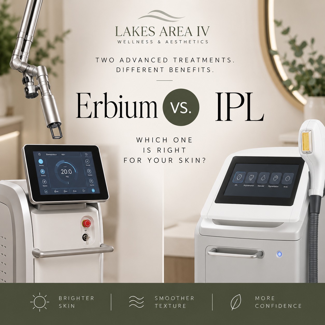 #ErbiumLaser #ErbiumResurfacing #IPL #IPLPhotofacial #LaserSkinResurfacing #SkinResurfacing #SkinRejuvenation #SkinTexture #SunDamage #AgeSpots #HealthySkin #AestheticTreatments #MedicalAesthetics #SkinGoals #BrainerdMN #BrainerdLakesArea #BrainerdLakes #MinnesotaAesthetics #LakesAreaIVWellness