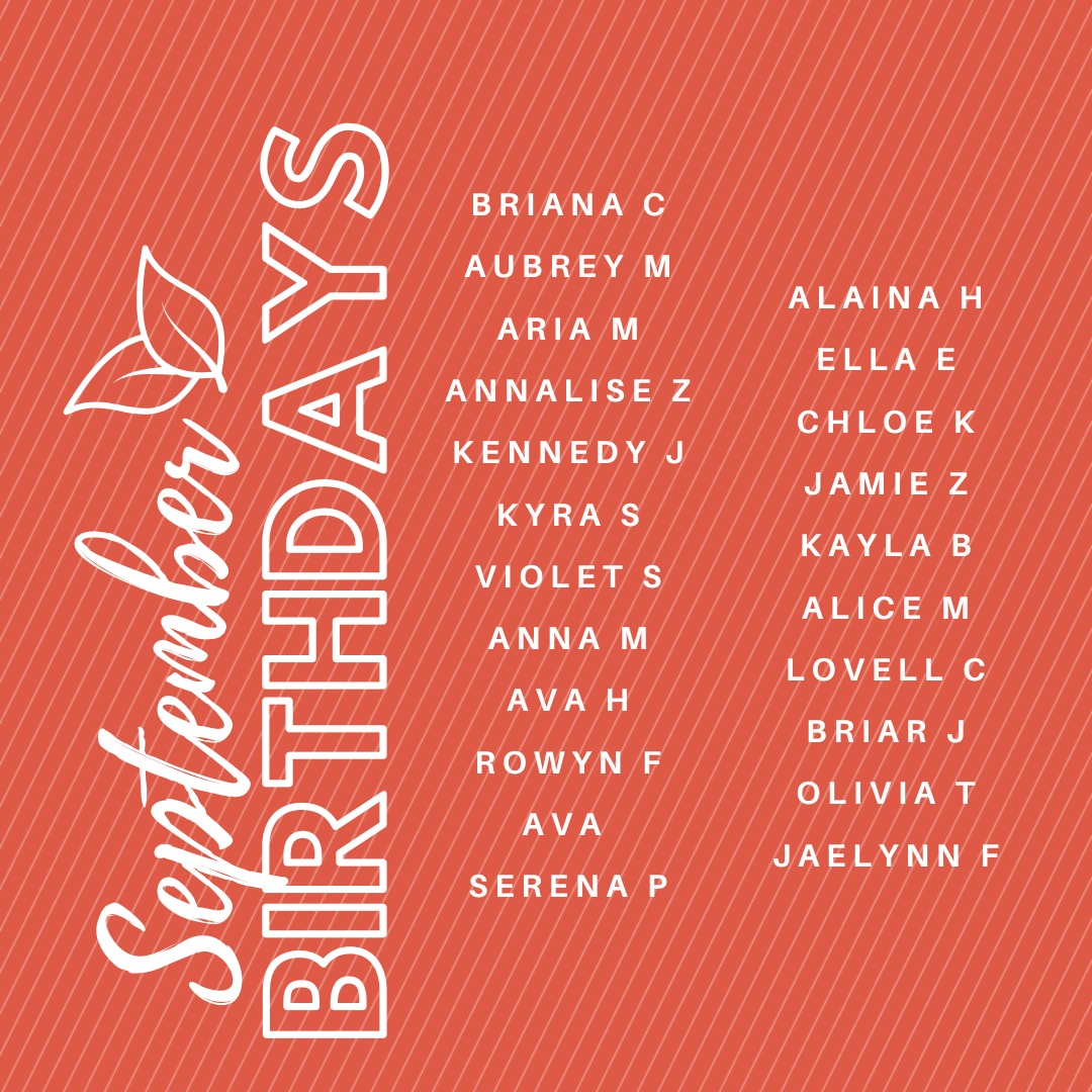 Celebrating all our dancers with September birthdays! 🍂