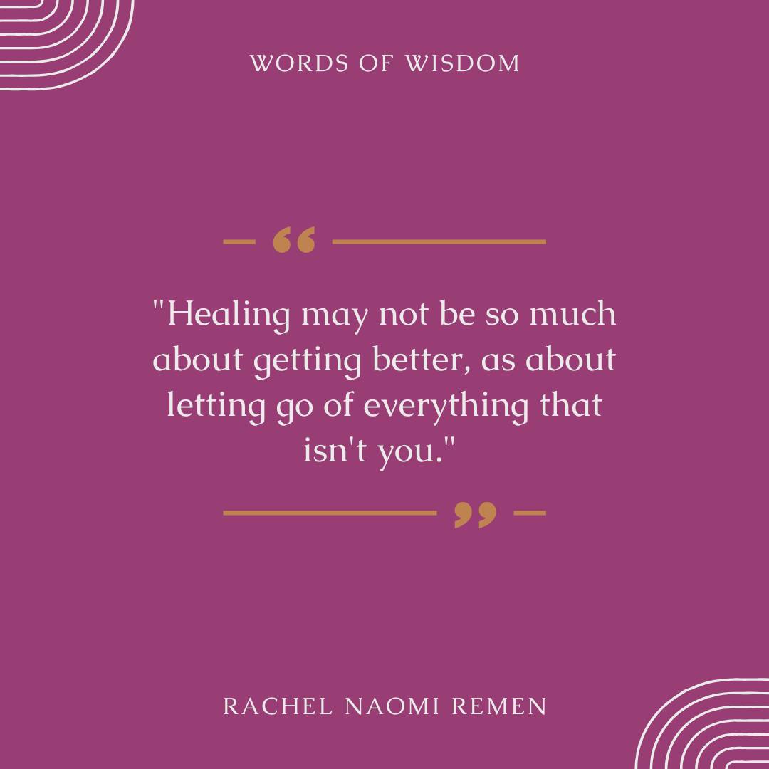 "Healing may not be so much about getting better, as about letting go of everything that isn't you." - Rachel Naomi Remen
Such a beautiful reframe of what healing actually asks of us. Want more reflections like this? Subscribe to my newsletter at the link in my bio.
#RachelNaomiRemen #HealingJourney #TraumaTherapy #TherapyQuotes #SelfDiscovery