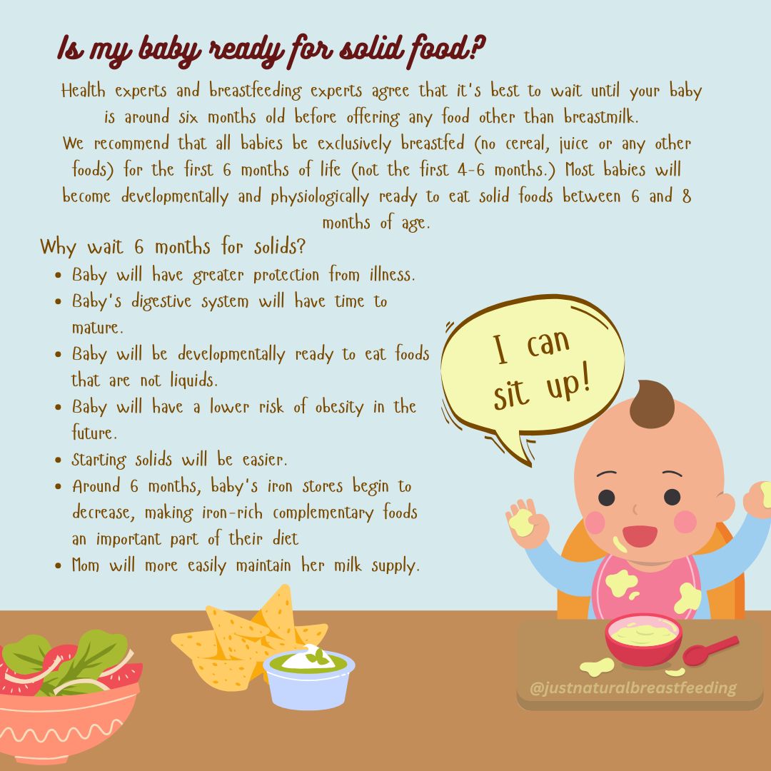 🥄✨ Thinking about starting solids? Save this for when your little one is getting close to 6 months!
Starting solids is an exciting milestone, but there’s no need to rush.🤍
Knowing when and why to start can make the transition much easier for both you and your baby.
📌 Save this post for later & share it with a mama who’s getting ready for solids!
#justnaturalbreastfeeding #startingsolidfood