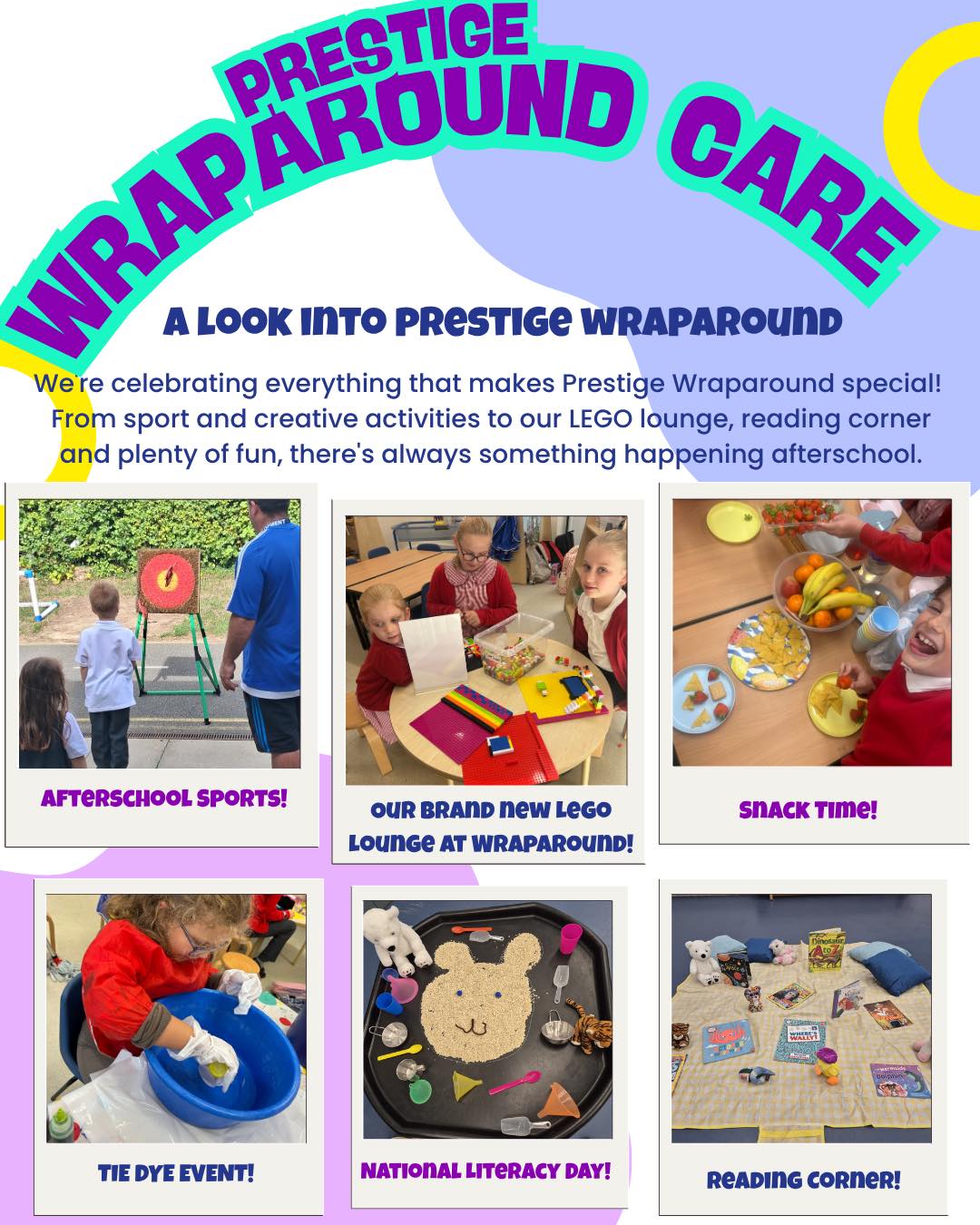 💙💛 MORE THAN JUST CHILDCARE 💙💛
At Prestige, we believe wraparound care should be about more than simply looking after children until home time.
We want children to enjoy their time with us just as much as they enjoy their school day!
That’s why our wraparound sessions are packed with opportunities to play, create, explore, learn and make new friendships.
Just look at some of what our children have been getting up to this September!
After-school sports
LEGO activities
Creative activities
Sensory play
Reading corners
Healthy snack times
Making new friends
And lots of fun!
We’re proud to provide a safe, engaging and enjoyable environment for children before and after school.
📩 Interested in Prestige Wraparound for your child? Get in touch with our team to find out more.
