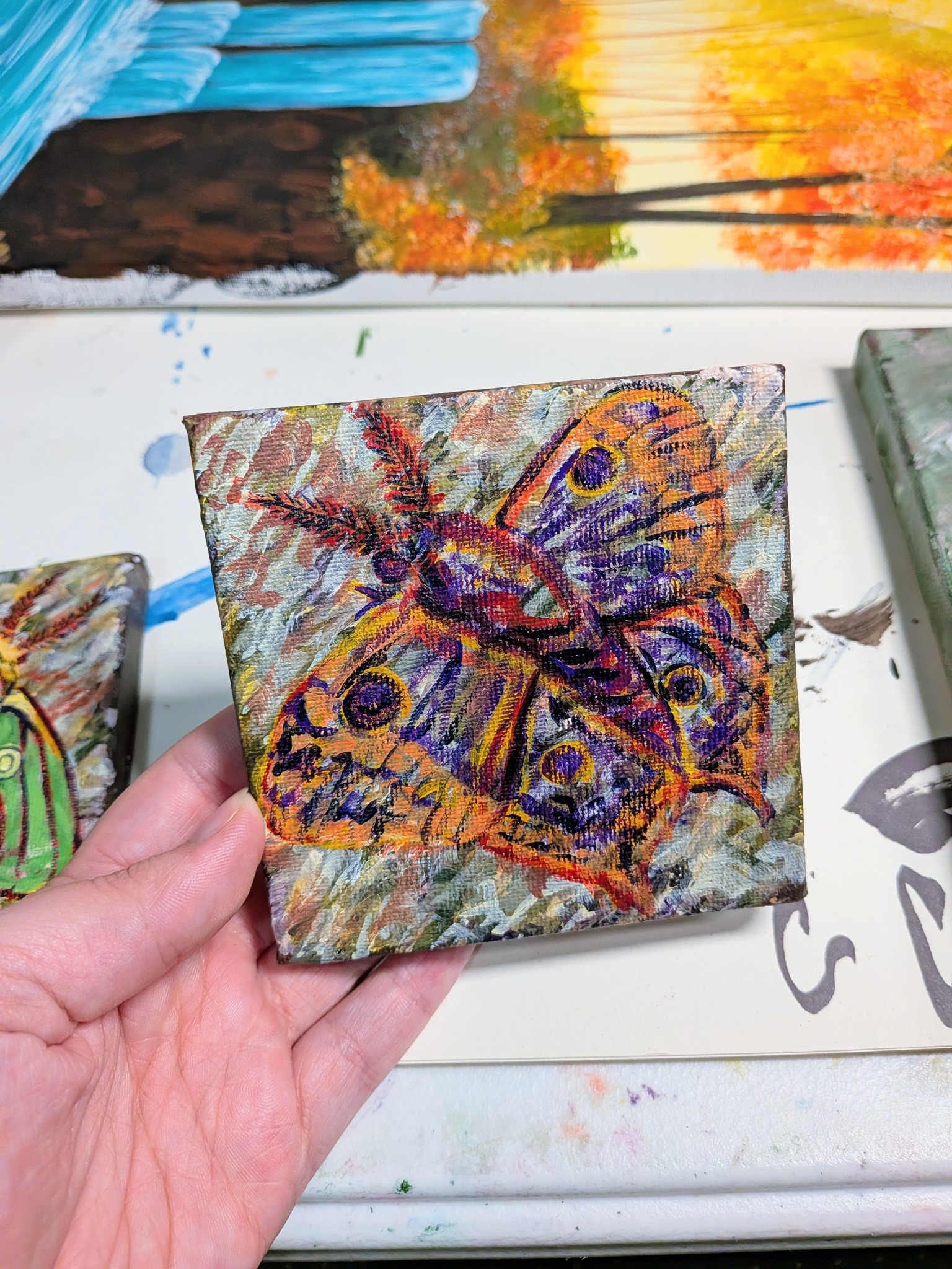 some more progress on a moth! #wip #moth #mothart #insectart #cccaldwellart