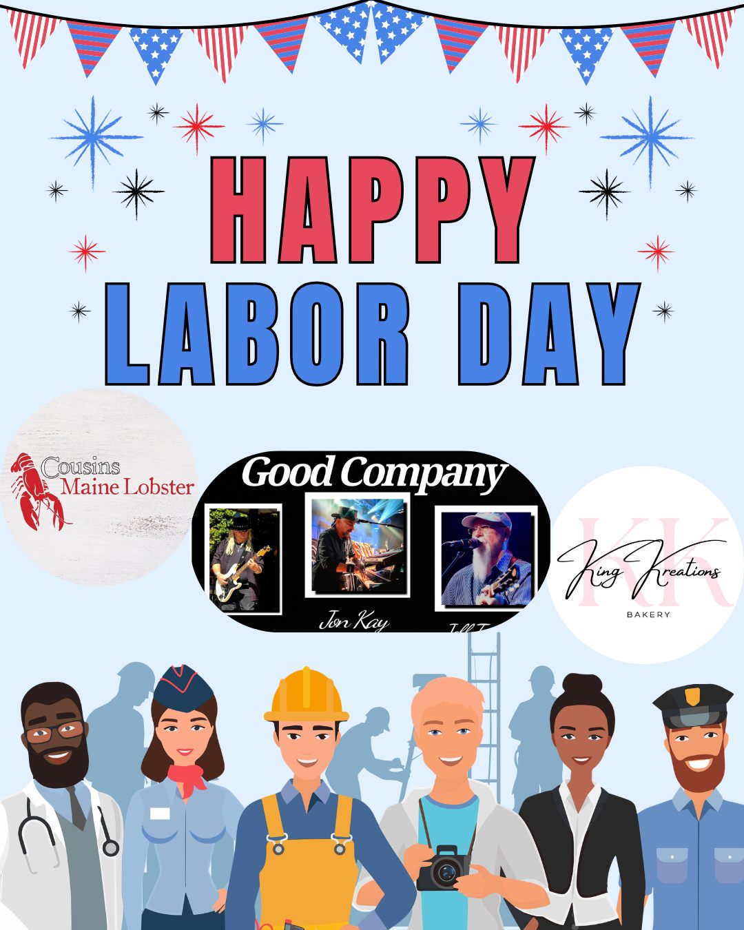 Happy Labor Day!
Come celebrate the day with us and enjoy some wine 🍷, delicious lobster 🦞, great tunes 🎶, and even some sweet treats 🍪!
Open until 6pm with music from 2-5pm!
#happylaborday #happylabordayweekend🇺🇸 #laborday #weekendwine #wineoclock #winelovers #wineryfun #FoodTruckFun #LiveMusicLovers #livemusicrocks #LiveMusicVibes #winerylife #winery🍷 #winery
