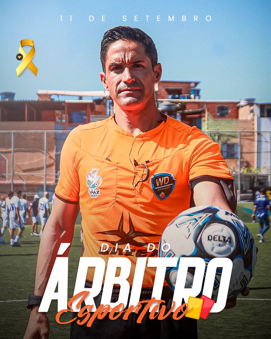 11 DE SETEMBRO | DIA DO ÁRBITRO ESPORTIVO 🏁
Por trás de cada partida, existe quem garante que as regras sejam respeitadas, as decisões sejam justas e o jogo aconteça com equilíbrio.
Hoje, a Uniex homenageia todos os árbitros que carregam a responsabilidade de decidir, orientar e fazer o esporte acontecer. 🏆⚽
Respeito, imparcialidade e paixão pelo esporte.
Parabéns a todos os árbitros esportivos! 👏
#SejaOusado #UseUniex #DiaDoArbitroEsportivo