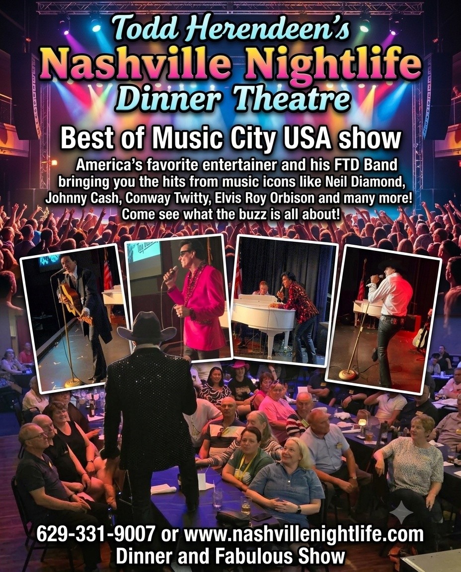 Tonight! #visitnashville #musiccityusa #nashville #musicvalley #visittennessee #toddherendeen