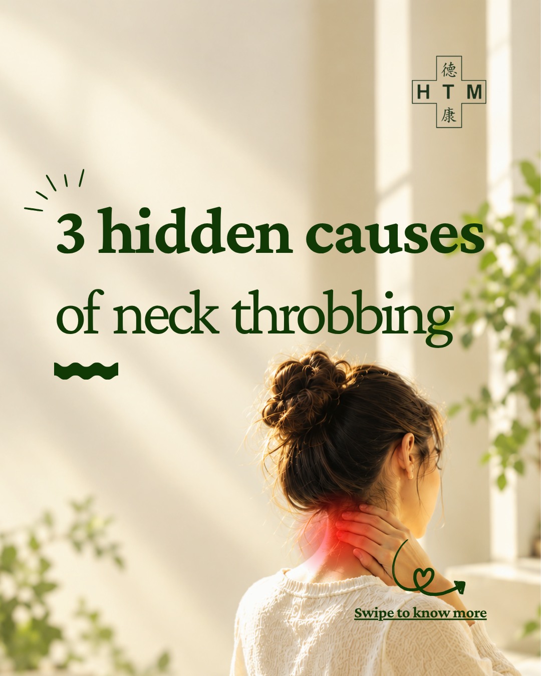 Why does your neck throbs?
You've tried rubbing it, stretching it, ignoring it — and it just keeps coming back.
Here's the truth: most people treat the symptom, not the cause. Swipe through to see the 3 real reasons your neck throbs (and no, it's not just "bad posture") →
- Muscle tension from hours of screen time
- Poor sleep position cutting off circulation
- Stress tightening muscles without you even realizing it
At HTM, we don't just treat the ache — we treat what's actually causing it. Acupuncture, tuina, and cupping work together to target the root, not just mask the pain.
Ready to stop guessing why your neck hurts? Book a session with us — link in bio.
.
.
.
#NeckPain #TCM #TraditionalChineseMedicine #Acupuncture #Tuina #Cupping #WellnessSG #SingaporeWellness #NeckTension #HealthMythsBusted #HolisticHealth #StressRelief #PostureCheck #TCMSingapore #HTMClinic