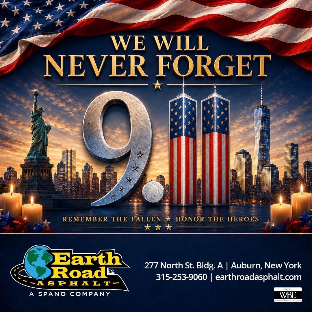 At Earth Road Asphalt, we are proud to help build and strengthen the communities we serve. As September 11 approaches, we join our neighbors in remembering the lives lost, honoring the heroes who responded with extraordinary courage, and standing with the families forever affected.
Together, we remember. We will never forget. 🇺🇸
#NeverForget #September11 #EarthRoadAsphalt #CommunityStrong #WME
