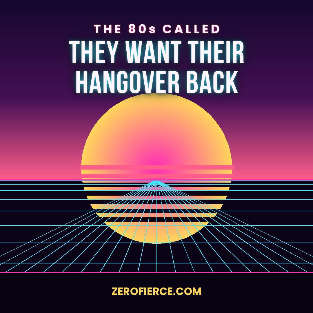 The 80s had shoulder pads, questionable perms and a lot of hangovers. We're keeping the shoulder pads and binning the rest.
Waking up on a Sunday without the fear, the regret, or googling "did I really say that" is genuinely more radical than anything that happened in 1985.
If wine o'clock has been running your diary for a bit too long, zerofierce.com is where you start taking it back. No willpower needed, just a proper plan.
👉 www.zerofierce.com
#Zerofierce #SoberCurious #AlcoholFree #MindfulDrinking #SoberLiving #SoberAF #RetroVibes #80sVibes #SoberLife #WineFree