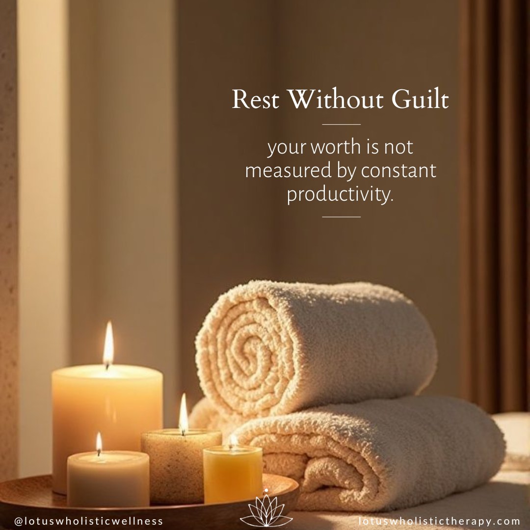 Your worth is not measured by constant productivity
#Lotuswholistictherapy #lotuswholistichealthandwellness
#awakendiscoverthrive #TrentonMI #massage #reiki #yoga #wellness #downrivermimassage #downrivermi #relax
