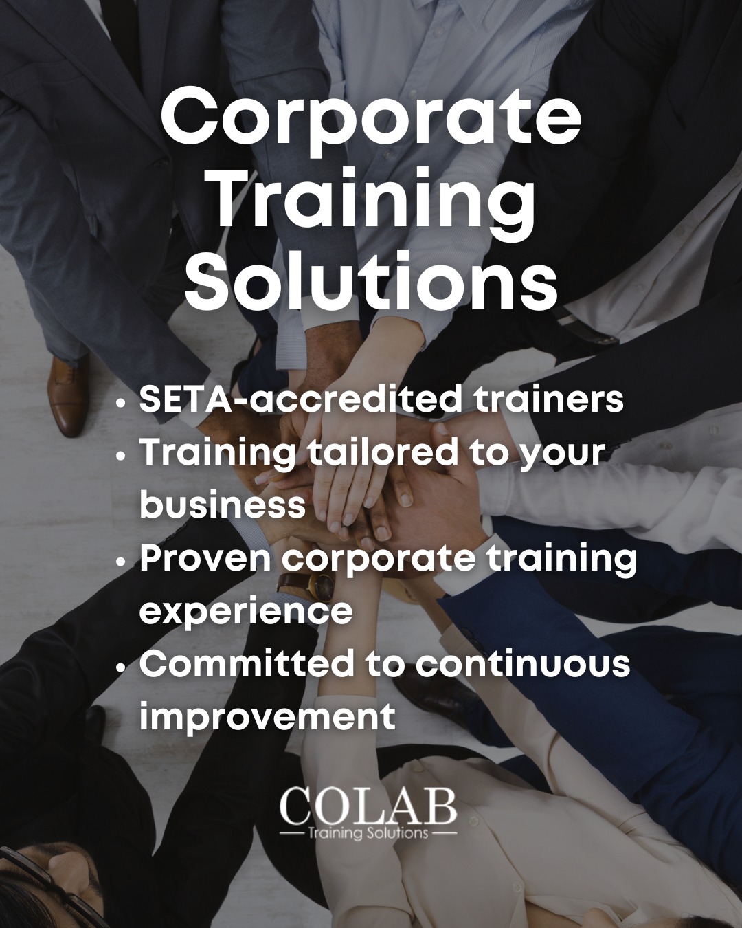 Has your organisation invested in training this year?
Upskilling is more than a budget item. It is an investment in stronger performance, greater engagement and sustainable business growth.
Colab Training Solutions provides customised corporate training designed around your organisation’s specific needs. From focused workshops to practical skills programmes, we help your team build capabilities that make a measurable difference.
✔️ Tailored to your team
✔️ Flexible training formats
✔️ Designed for real workplace impact
Ready to invest in your workforce?
📞 072 851 6068 | 021 486 9038
📩 clientservices@colabtraining.co.za
🔗 www.colabtraining.co.za/corporate-training-solutions
#CorporateTraining #WorkforceDevelopment #EmployeeTraining #SkillsDevelopment #BusinessGrowth #ColabTrainingSolutions