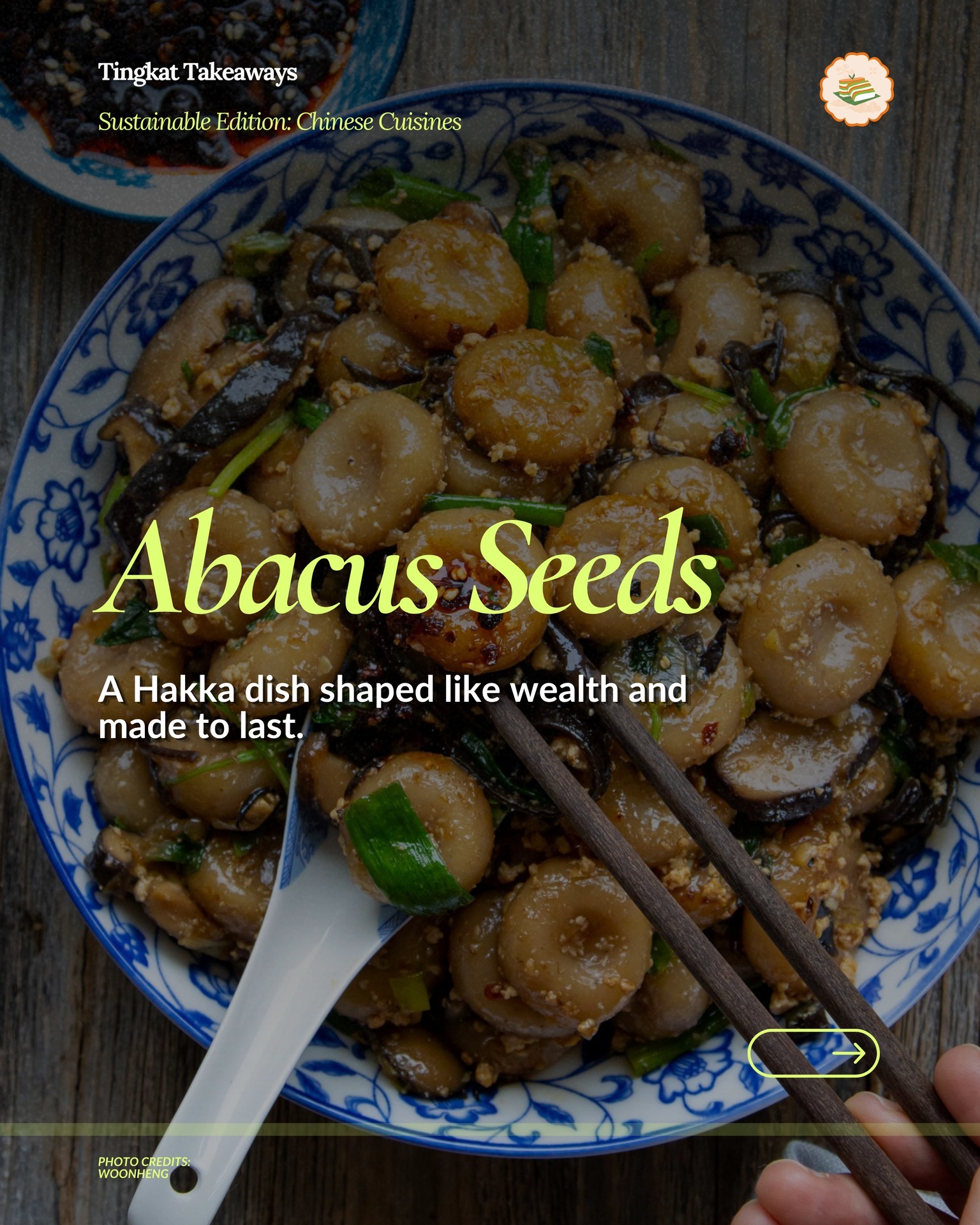 If you’re asking, “What on earth are abacus seeds?” you’re probably not alone. 👀
Suan pan zi (算盘子) is a traditional Hakka dish made from humble staples like yam and tapioca flour, shaped to resemble the beads of an abacus. And yes, the shape means something too. It represents prosperity, wealth and the hope of having plenty to count. 🧮
But there’s another story behind this chewy little dish. Hakka cooking has long been shaped by practicality and making the most of what was available. Abacus seeds could be stir-fried with dried mushrooms, preserved ingredients, tofu, minced meat or whatever the household had on hand.
Long before we called it sustainable cooking, our kitchens were already practising it: affordable staples, adaptable recipes and very little going to waste. 🌱
A little reminder that sometimes, eating more sustainably isn’t about inventing something new. It’s about rediscovering what our food heritage has been teaching us all along.
Have you tried abacus seeds before? 🥢
#TingkatTakeaways #AbacusSeeds #SuanPanZi #HakkaFood #SingaporeHeritage #SustainableHeritage #HeritageFood