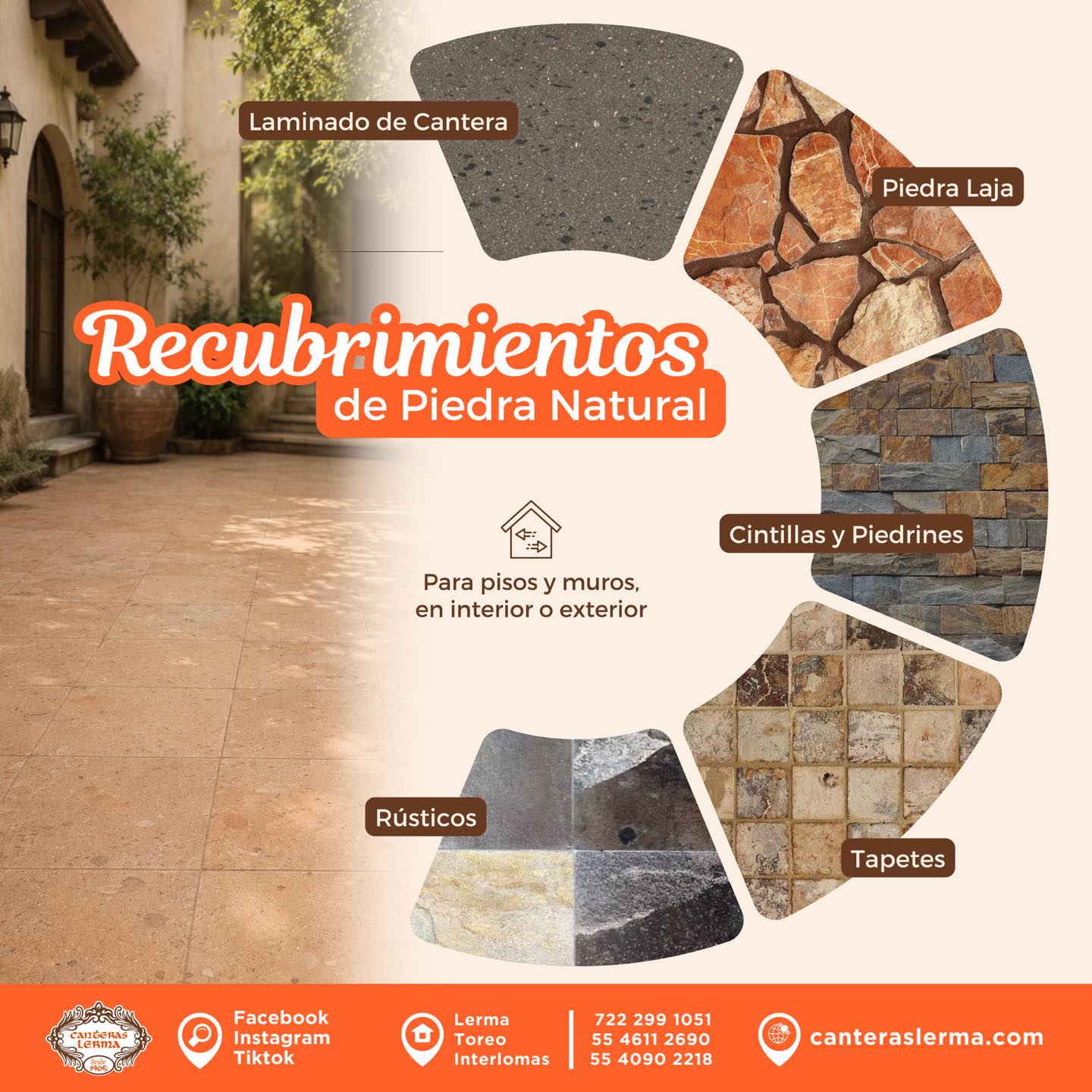 Conoce toda nuestra gama de recubrimientos de piedra natural: laminados de cantera, piedra laja, cintillas, piedrines, tapetes y rústicos. 🏡🧡
Tenemos el recubrimiento ideal para cada uno de tus espacios. 💬 Cotiza hoy mismo.
📲 https://www.canteraslerma.com
#CanterasLerma #piedranatural #diseñointerior #recubrimientos #fachadas