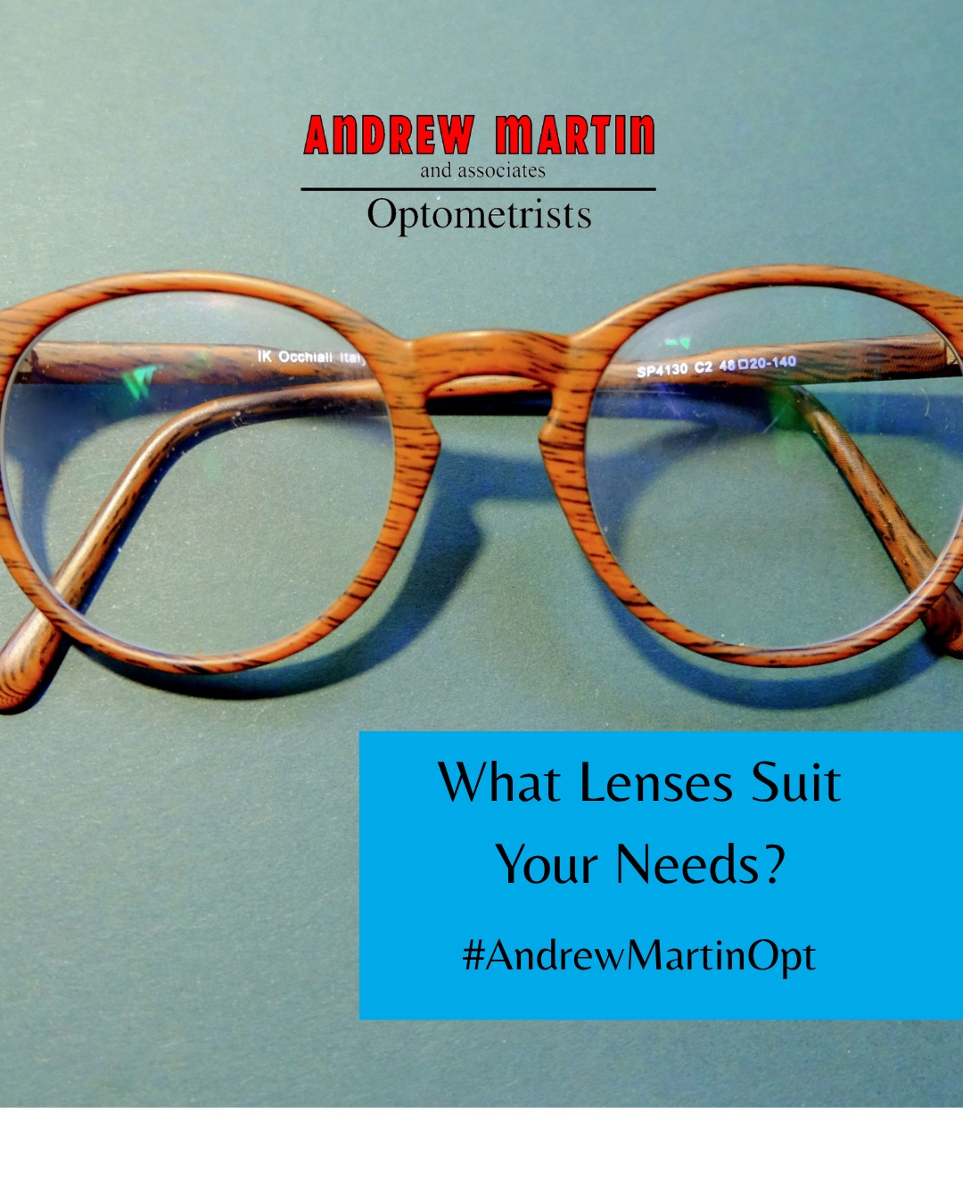 Not all lenses are the same! From anti-glare to blue light protection, from photochromic to tinted, from multi-focal to single vision, we’ll help you to choose the right lens for your lifestyle.
#AndrewartinOpt #Frames #SightCareLocal #Boldmere #MereGreen #SuttonColdfield