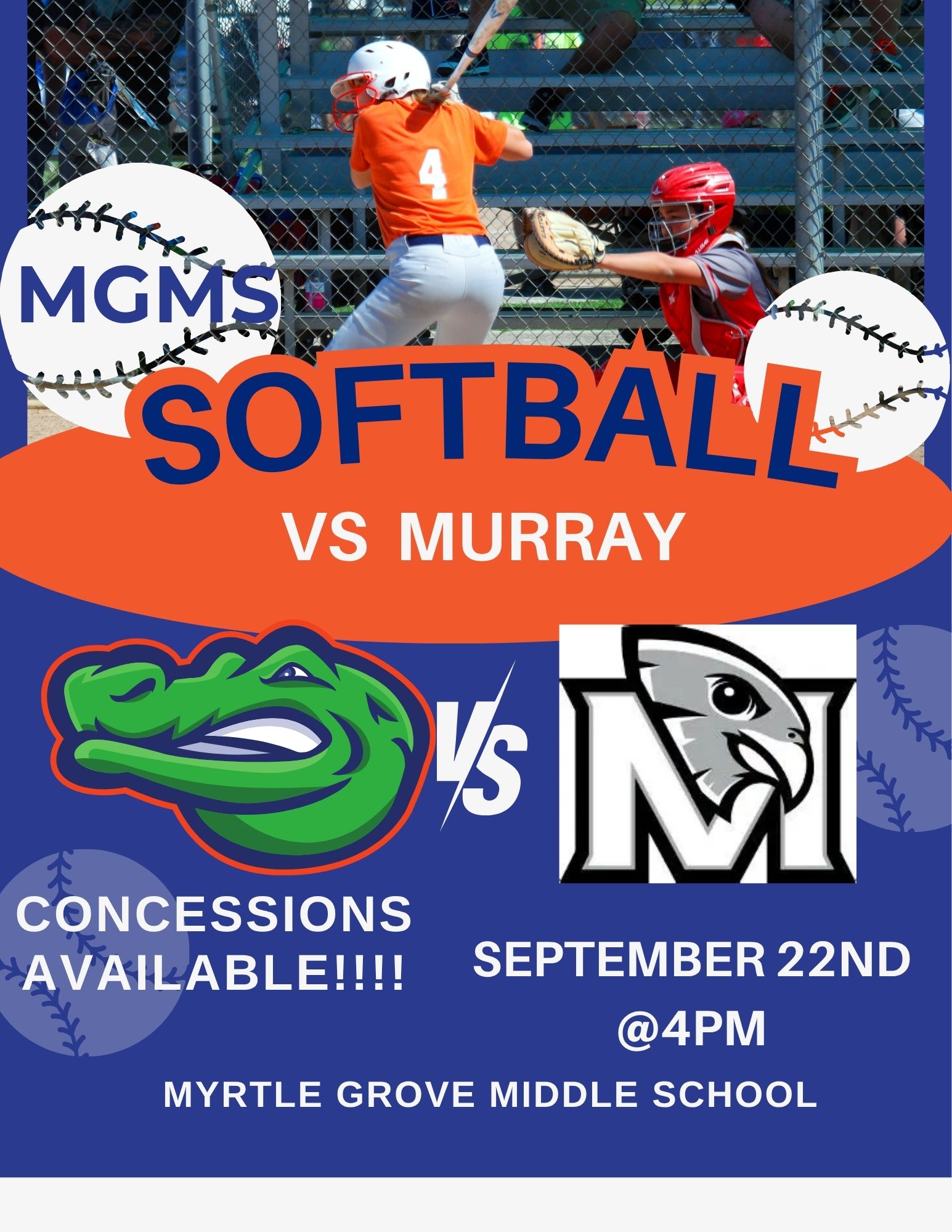 Cheer on our Gator Softball Team on Tuesday 4pm @ MGMS πππ§‘!