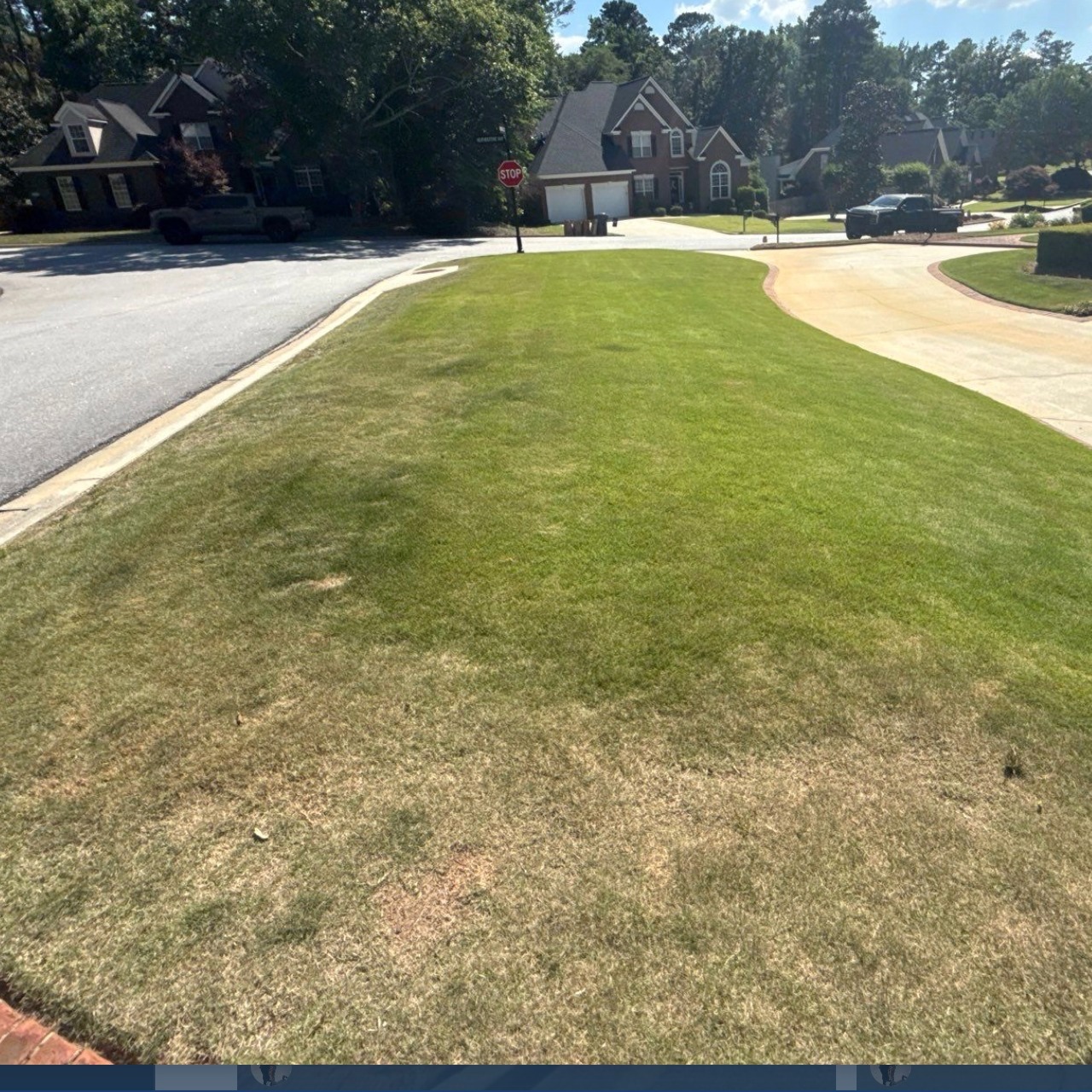 Think you know your lawn? Yesterday's poll results are in, and 80% of you chose FALSE. Turns out, you DO know your lawn! Water isn't always the solution for brown grass. Of course, sometimes it is, but overwatering and poor drainage can also cause brown grass. Other potential causes can include fungus, insects, mower burns, and seasonal dormancy (to name a few).
Brown grass is a symptom of an underlying cause, not necessarily a diagnosis.
Sound like your yard? Give us a call. Our lawn care maintenance specialists are here and ready to help!
#landscapingaugustaga #jacobslandmanagement #themoreyouknow