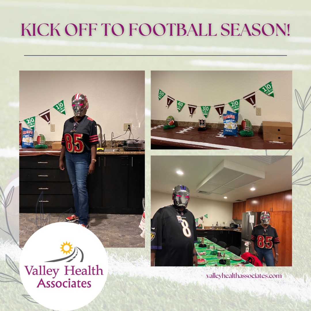 Starting the football season right with a friendly rivalry! π
#ValleyHealthAssociates #VHA #Football #NonProfit #MontereyCounty